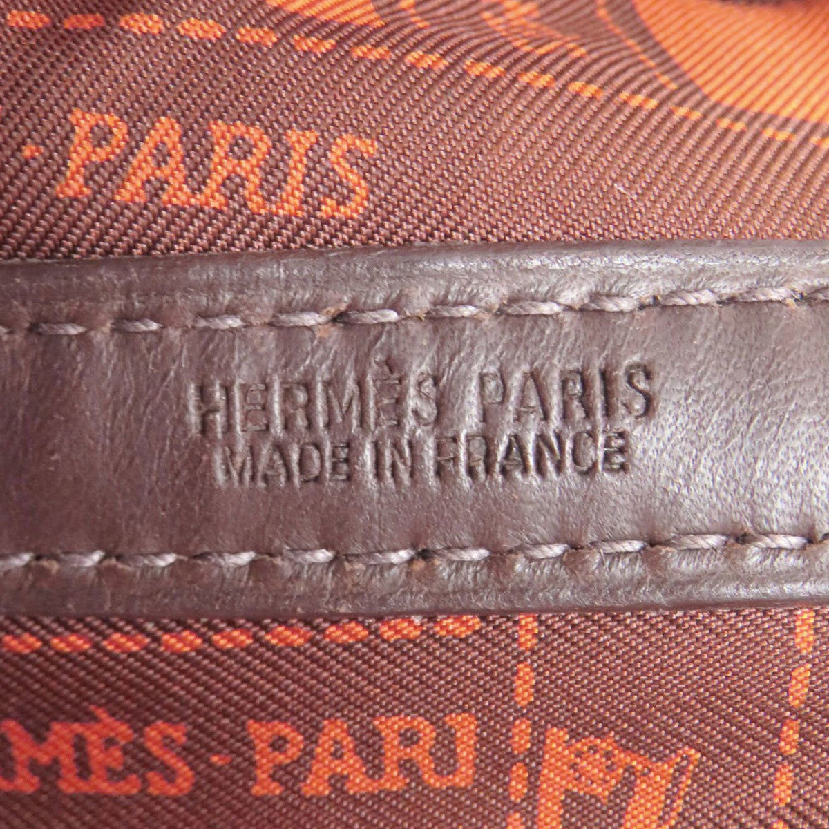 Hermes Garden Havane Swift Leather Handbag (Pre-Owned)