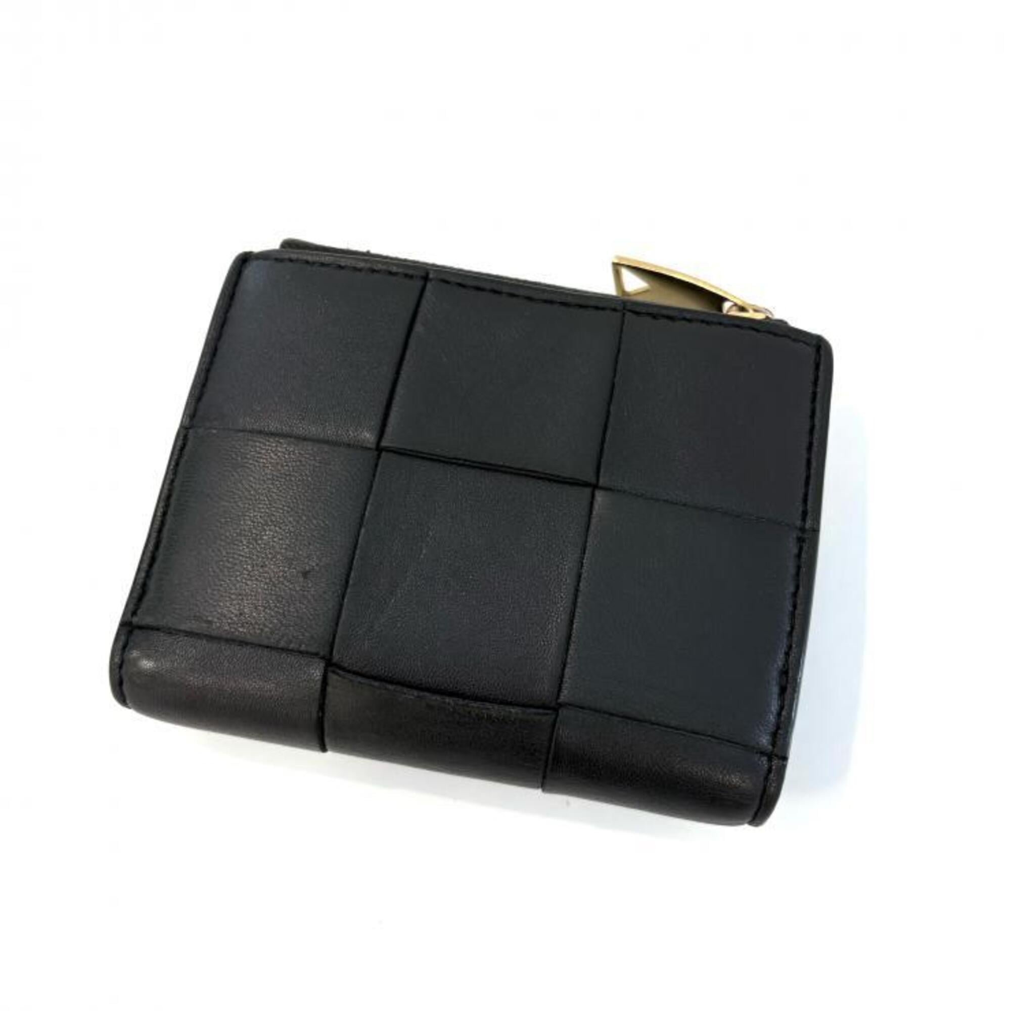 Bottega Veneta Black Intrecciato Wallet (Bi-Fold) (Pre-Owned)
