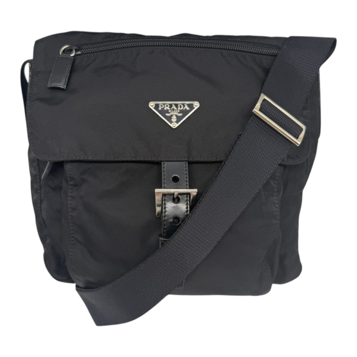 Prada Black Nylon Shoulder Bag (Pre-Owned)