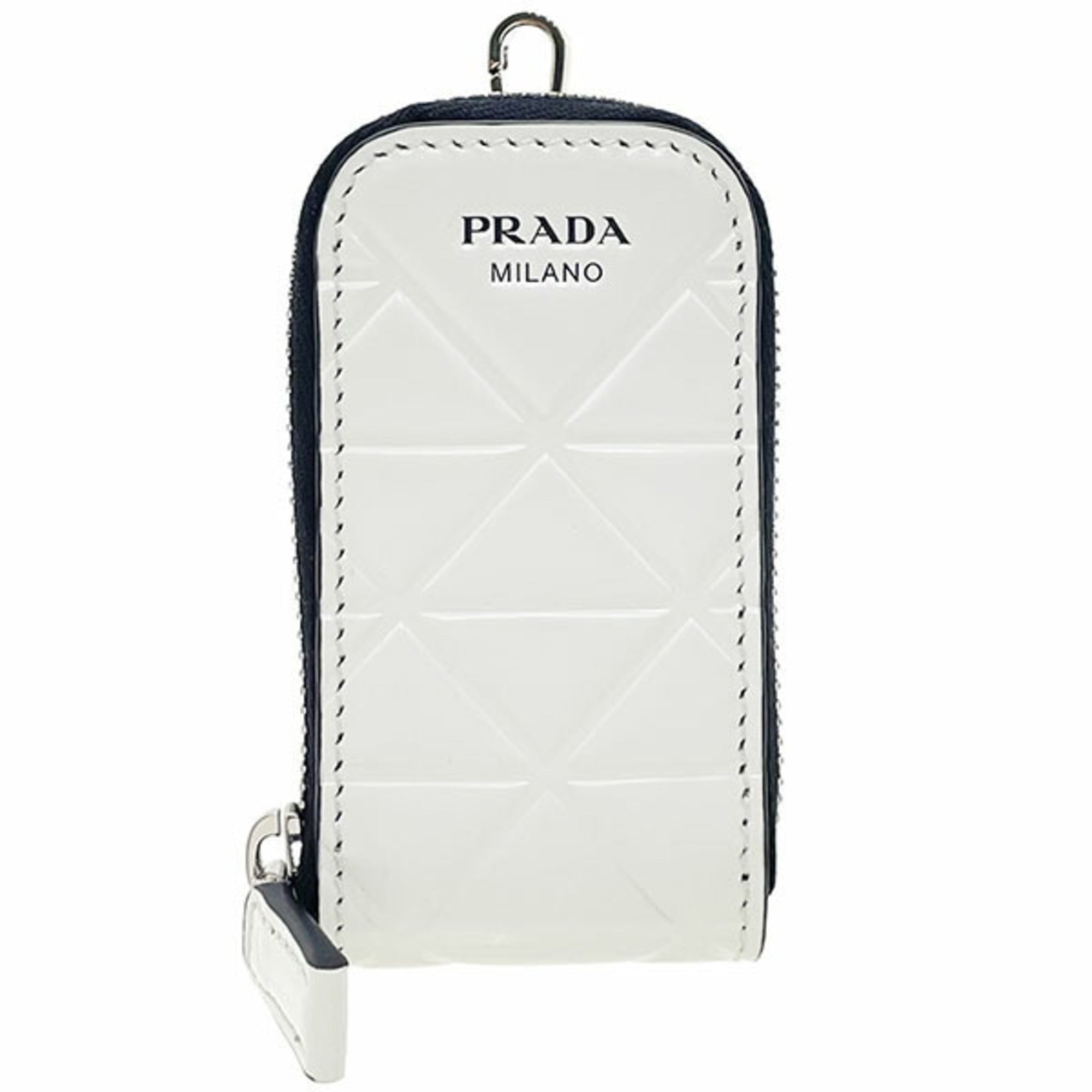 Prada White Leather Pouch (Pre-Owned)