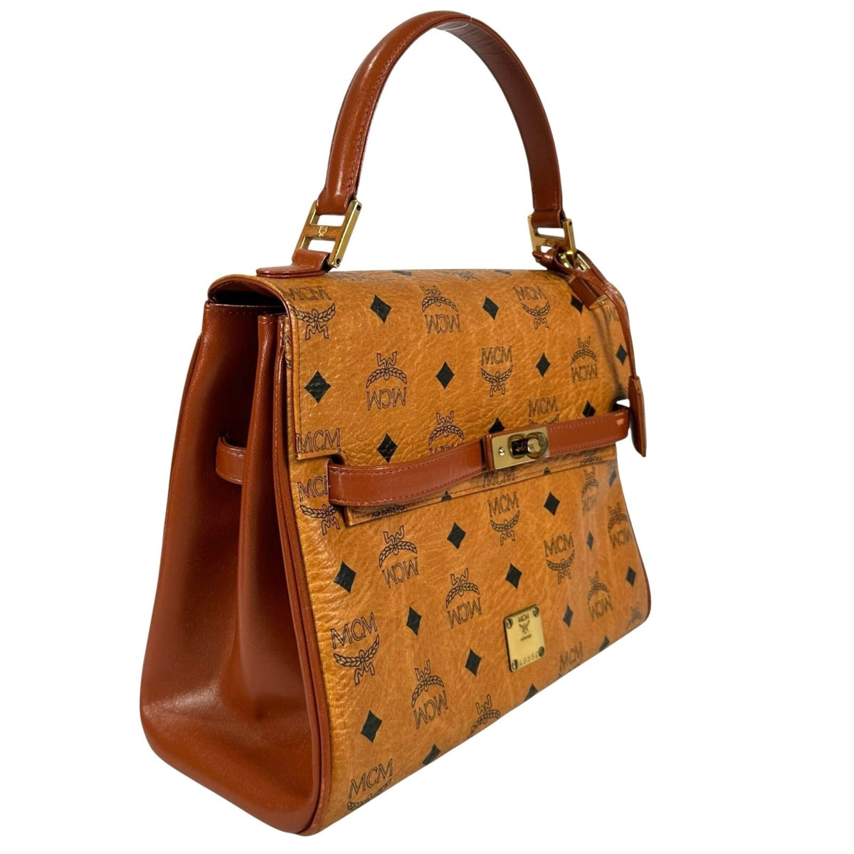 Mcm Brown Leather Handbag (Pre-Owned)