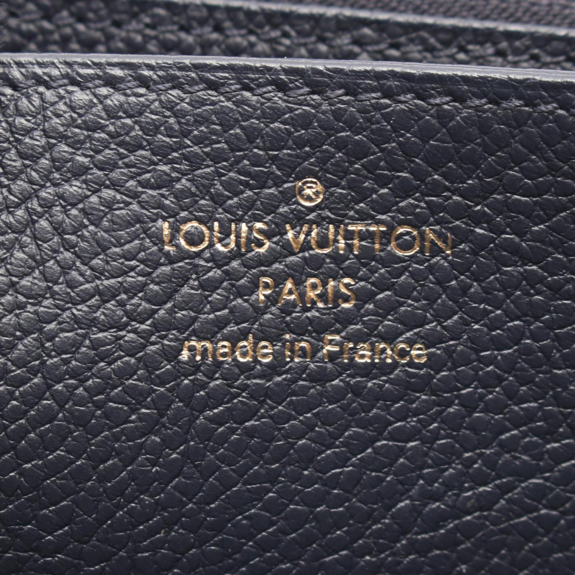 Louis Vuitton Navy Red Color Cuir Ombre Leather Long Wallet (Bi-Fold) (Pre-Owned)