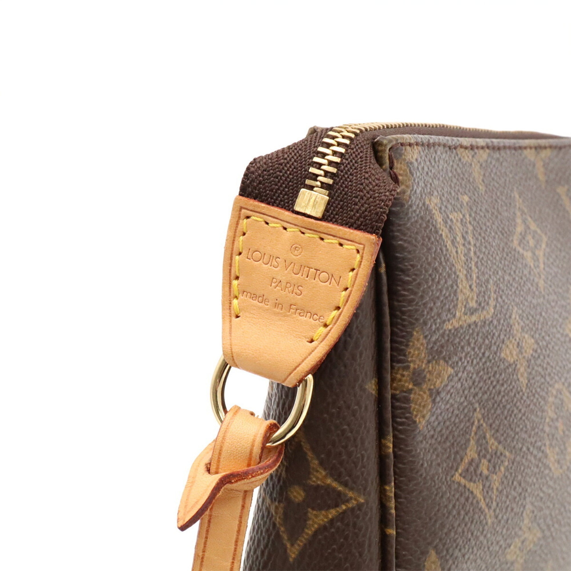 Louis Vuitton Brown Monogram Canvas Handbag Pochette Pouch (Pre-Owned)