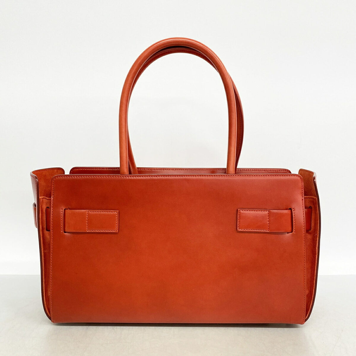 Salvatore Ferragamo Red Color Leather Handbag (Pre-Owned)