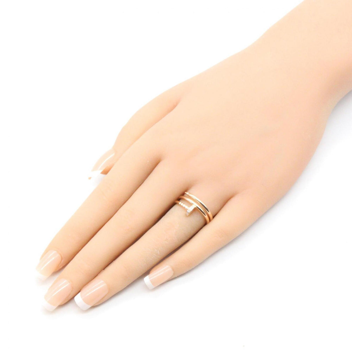 Cartier Gold Clear Pink Gold (18K) Band Ring (Pre-Owned)