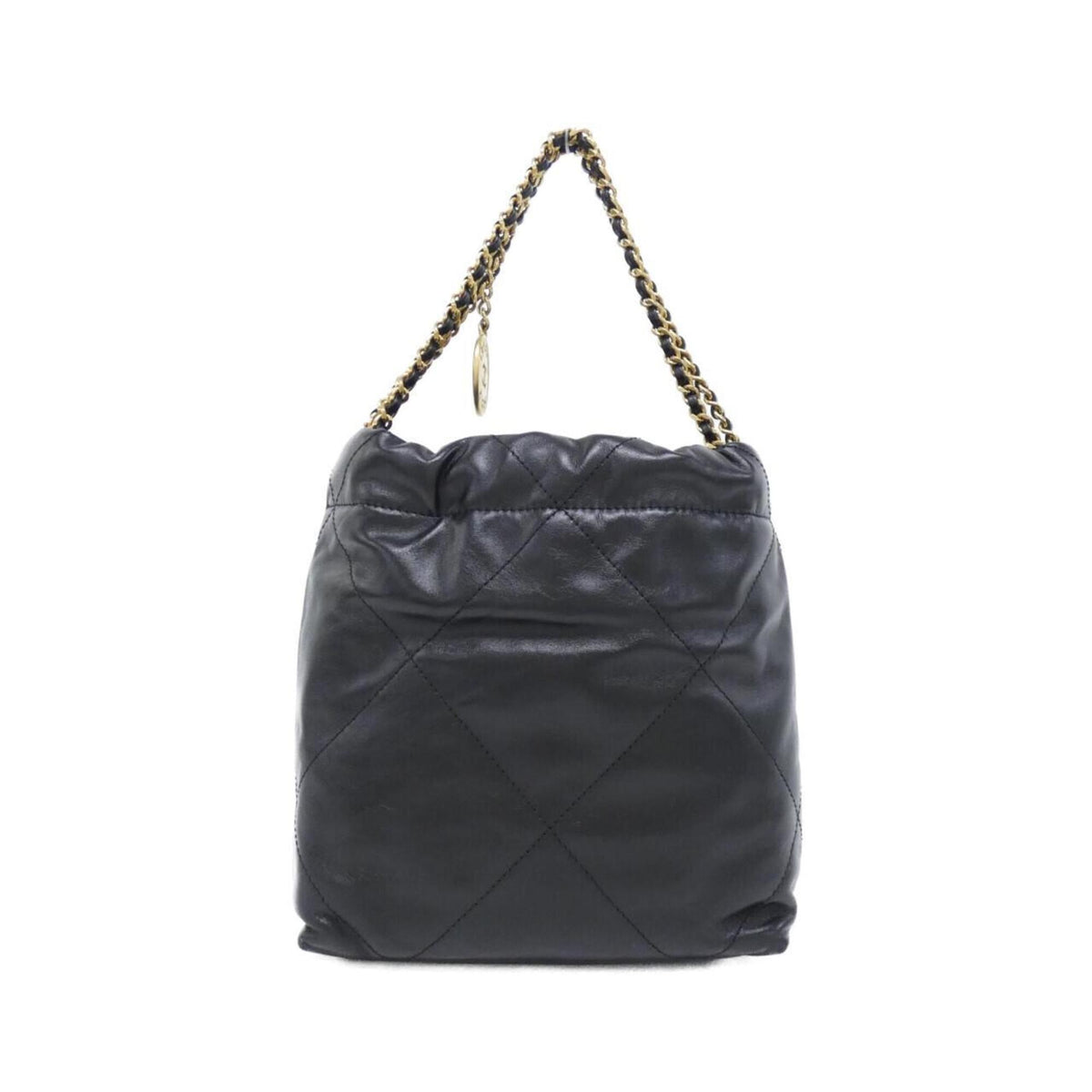 Chanel Black Leather Handbag (Pre-Owned)