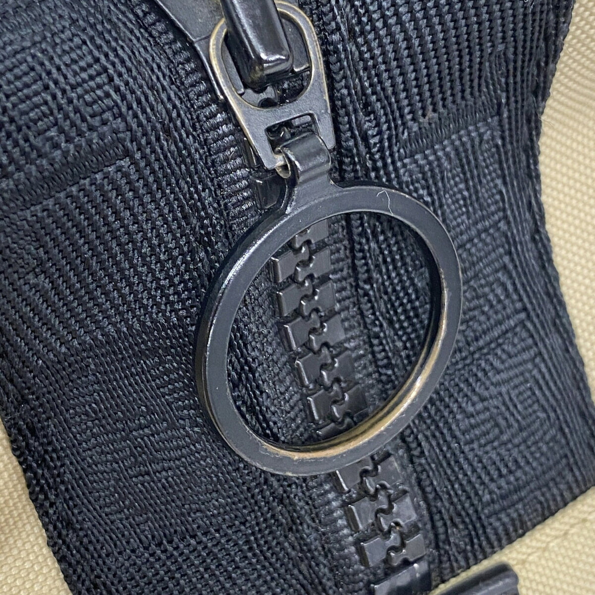 Chanel Beige Nylon Pouch (Pre-Owned)
