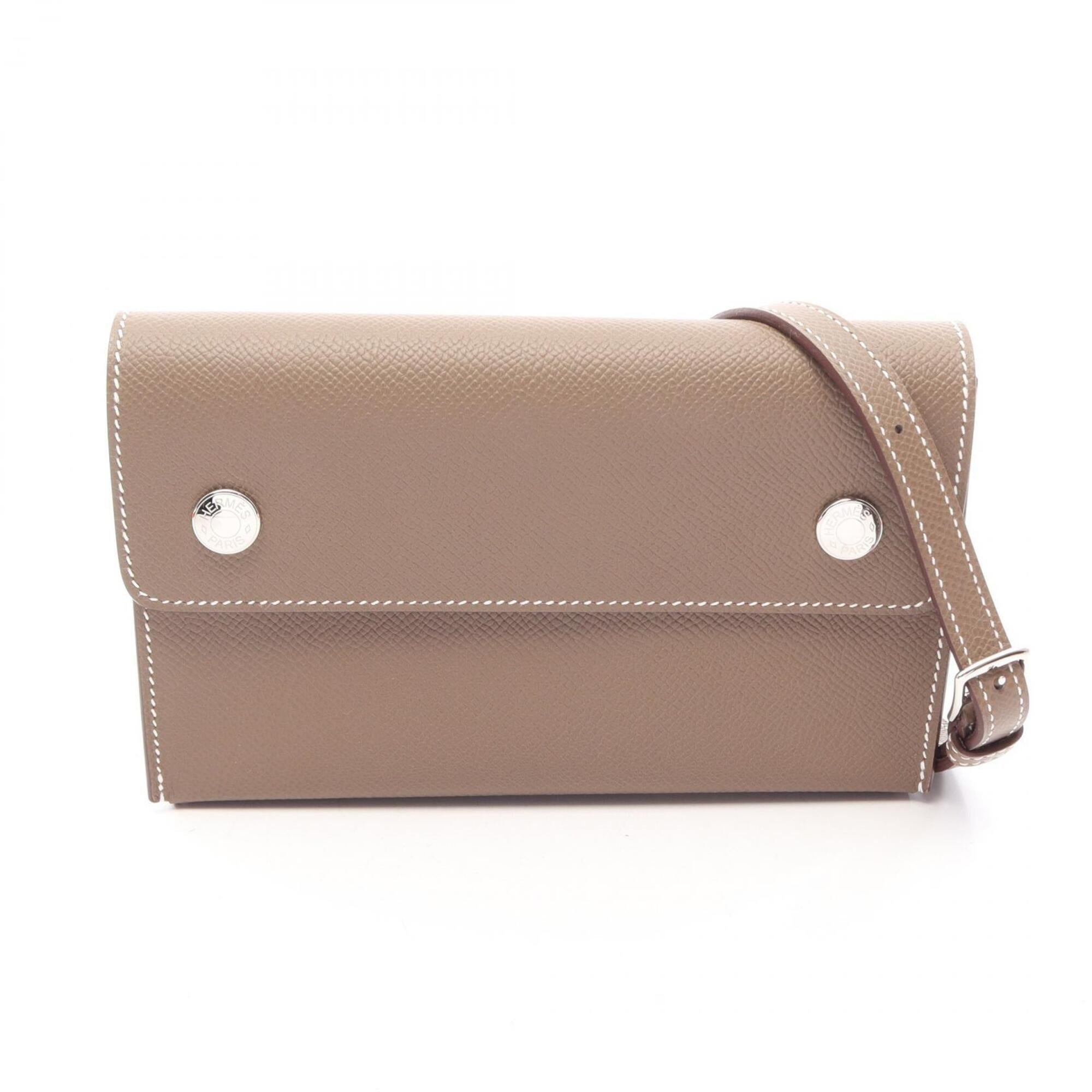 Hermes Etoupe Gray Gray Epsom Leather Handbag Shoulder Bag (Pre-Owned)