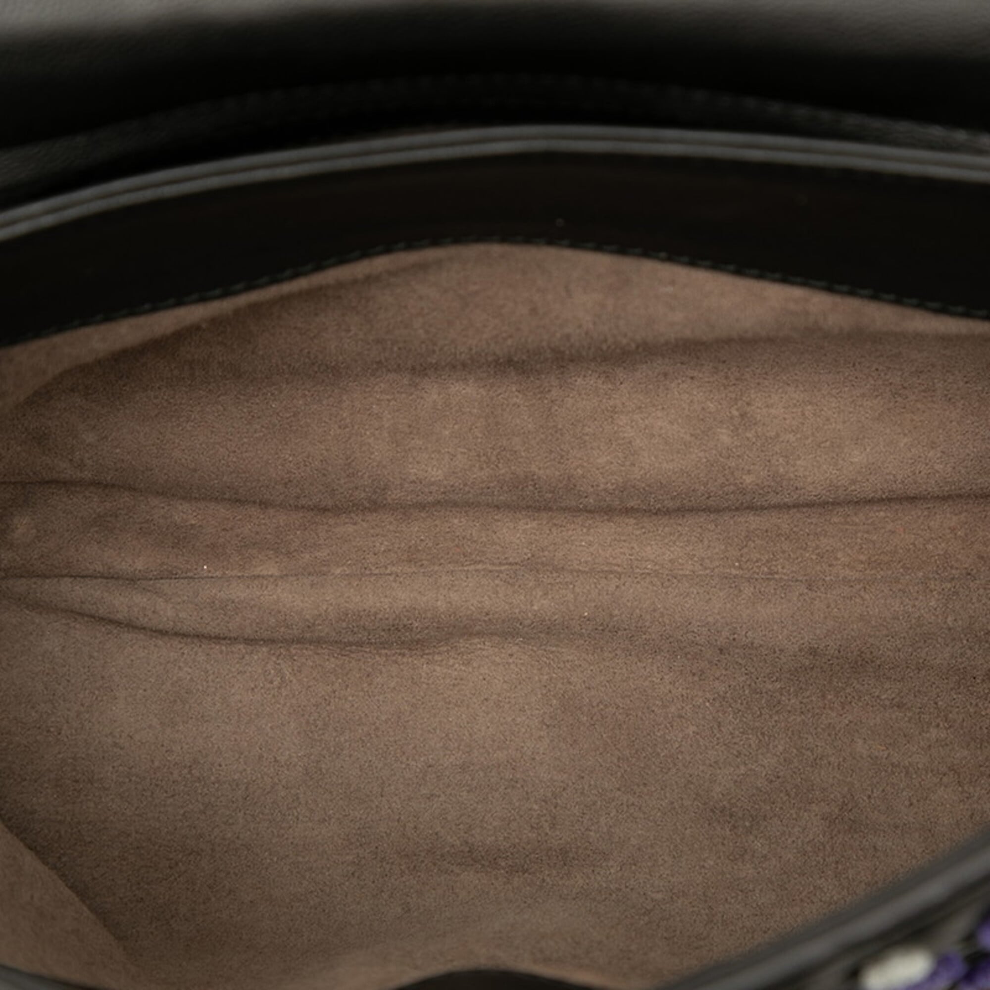 Bottega Veneta Black Purple Yellow Leather Shoulder Bag (Pre-Owned)