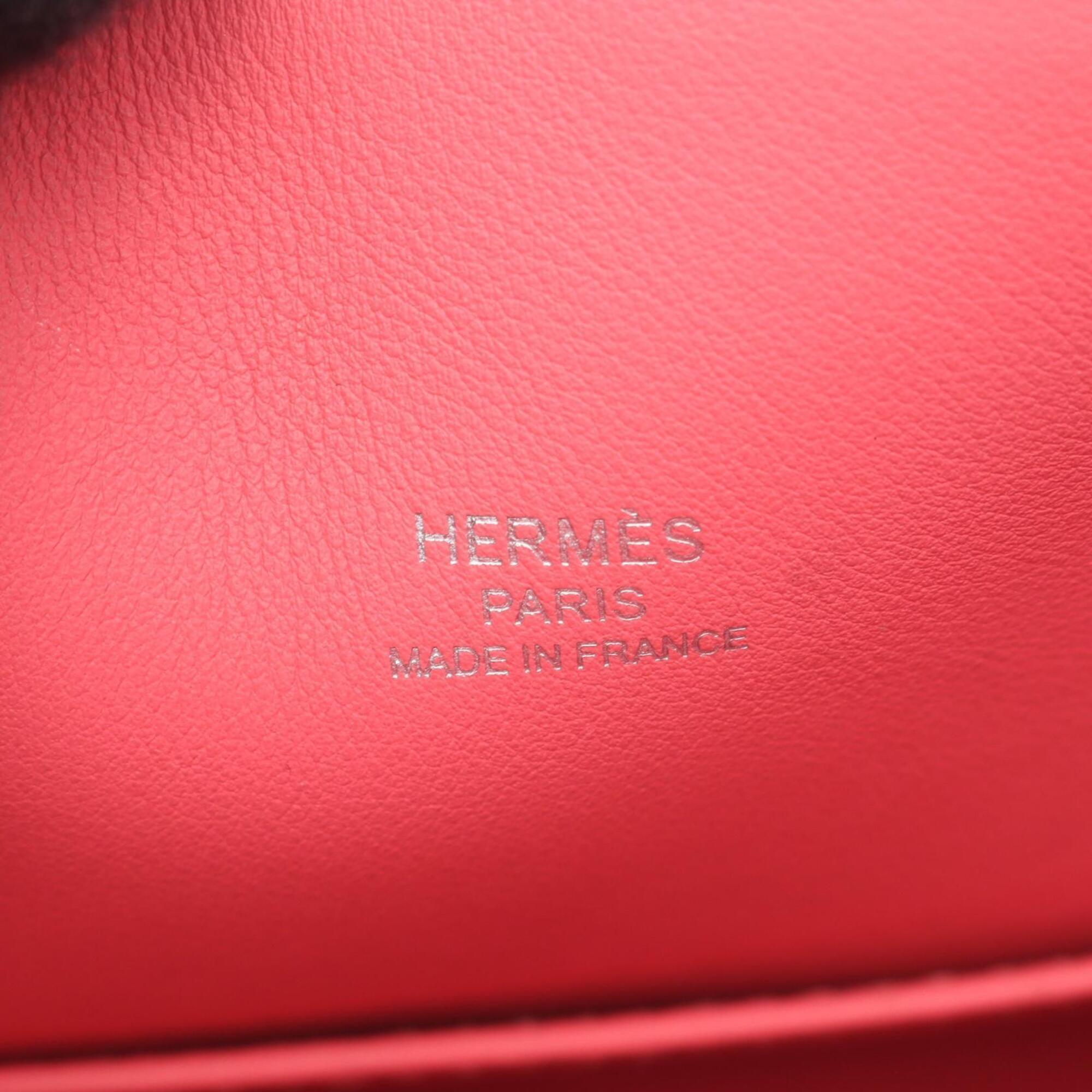 Hermes Pink Rose Azalee Evercalf Leather Handbag (Pre-Owned)