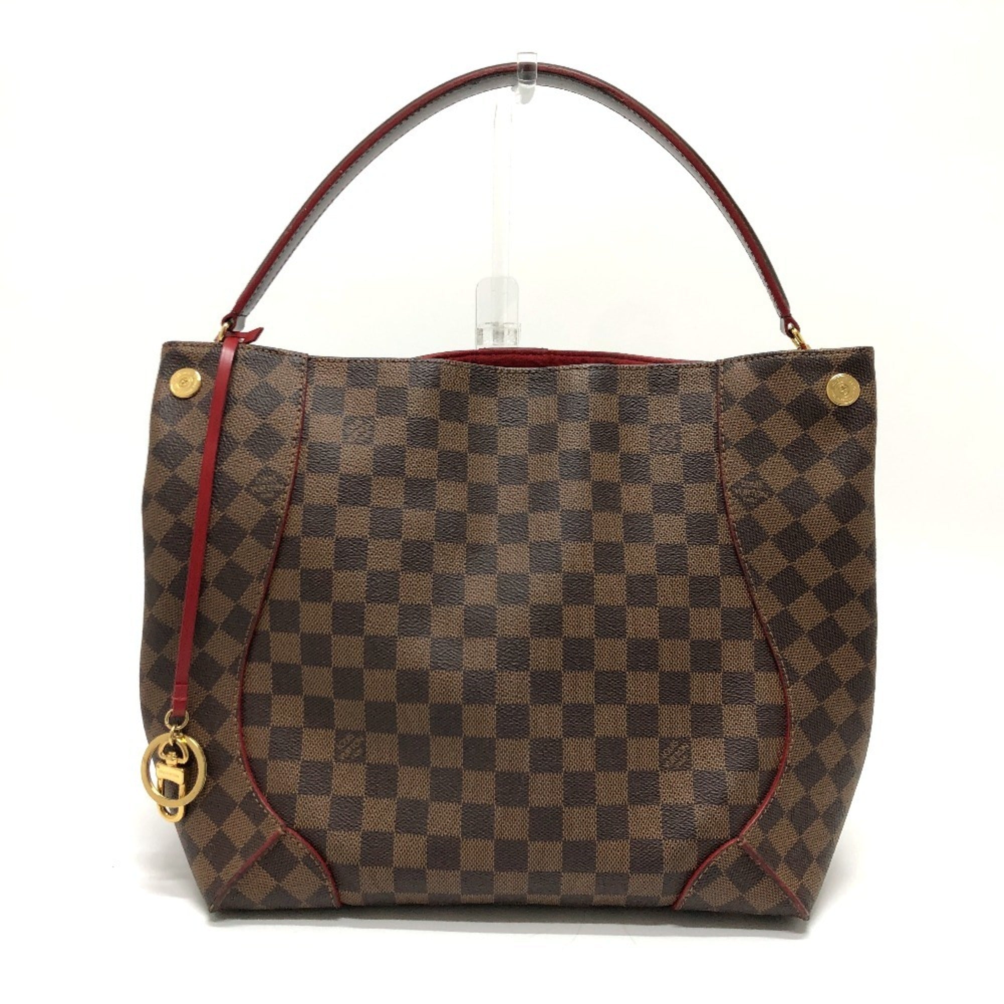 Louis Vuitton Black Brown Damier Canvas Galle Damier Canvas Shoulder Bag (Pre-Owned)