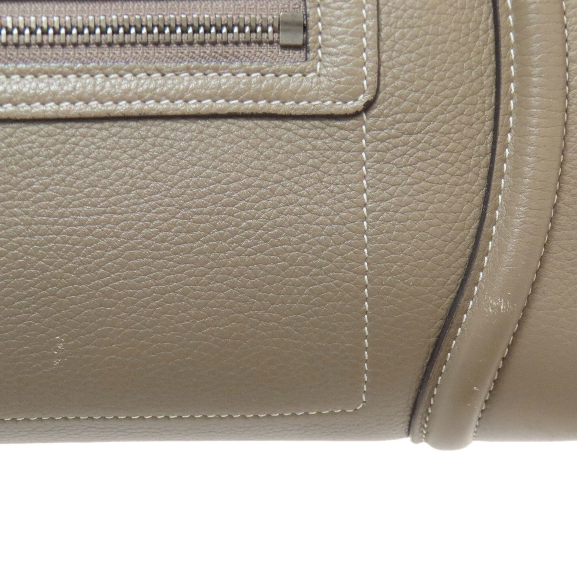 Celine Grayish Leather Handbag (Pre-Owned)