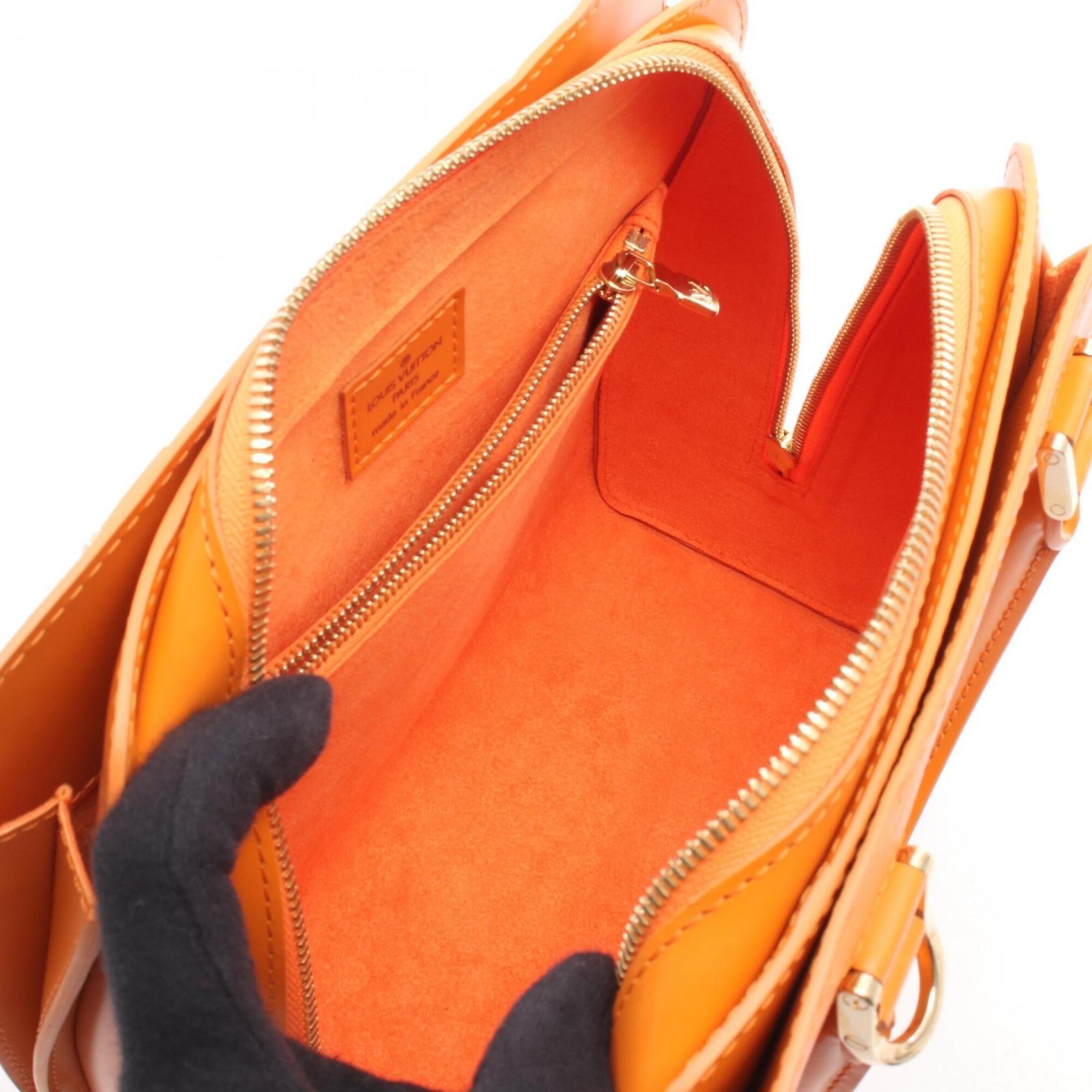 Louis Vuitton Mandarin Orange Leather Handbag (Pre-Owned)
