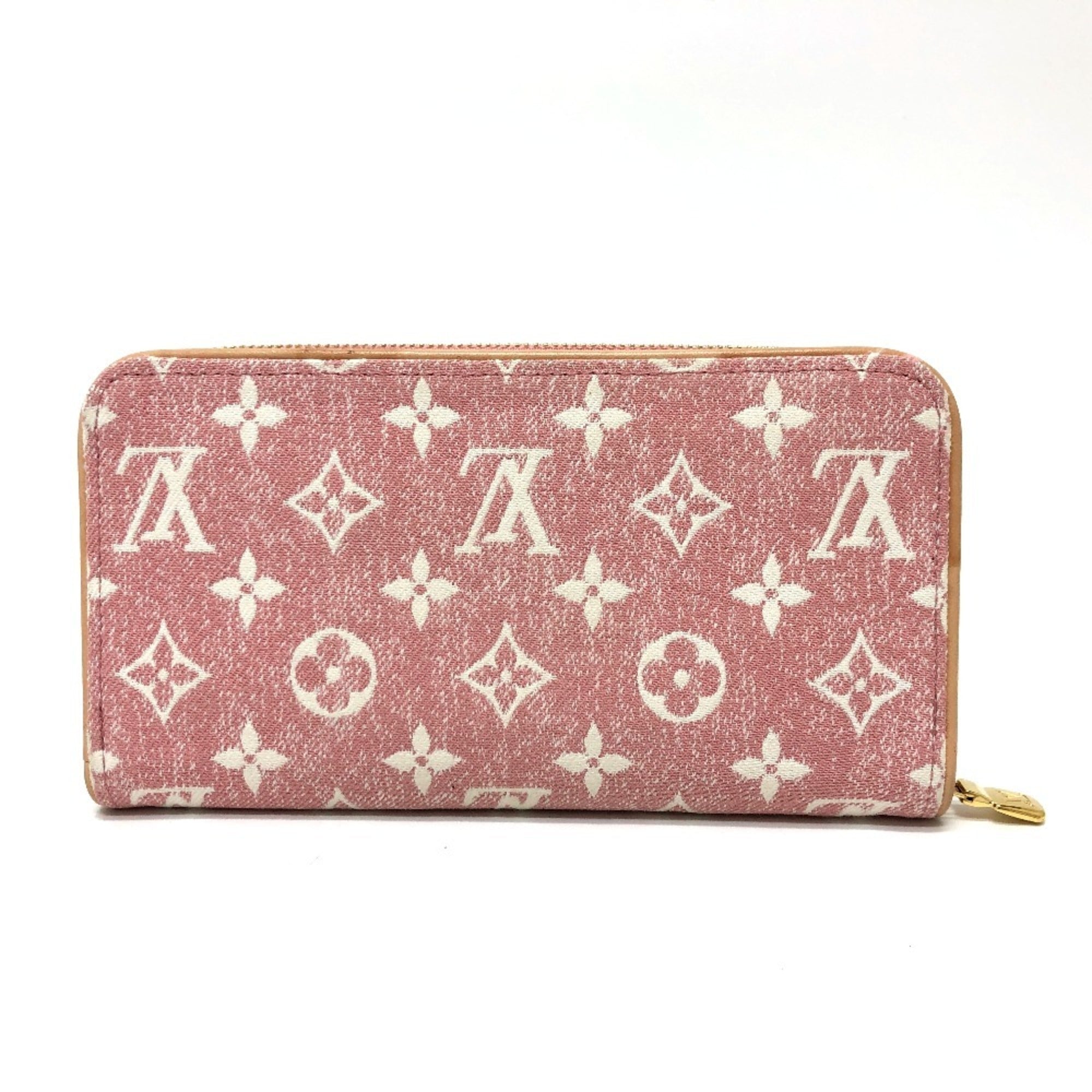 Louis Vuitton Monogram Denim Pink Monogram Denim Long Wallet (Bi-Fold) (Pre-Owned)