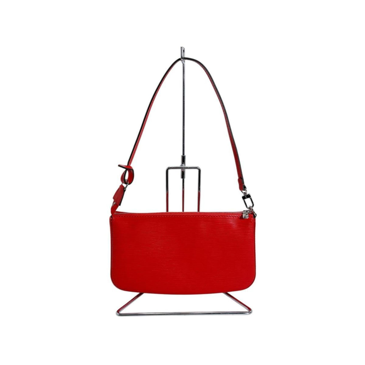 Louis Vuitton Red Color Epi Leather Pochette Pouch (Pre-Owned)