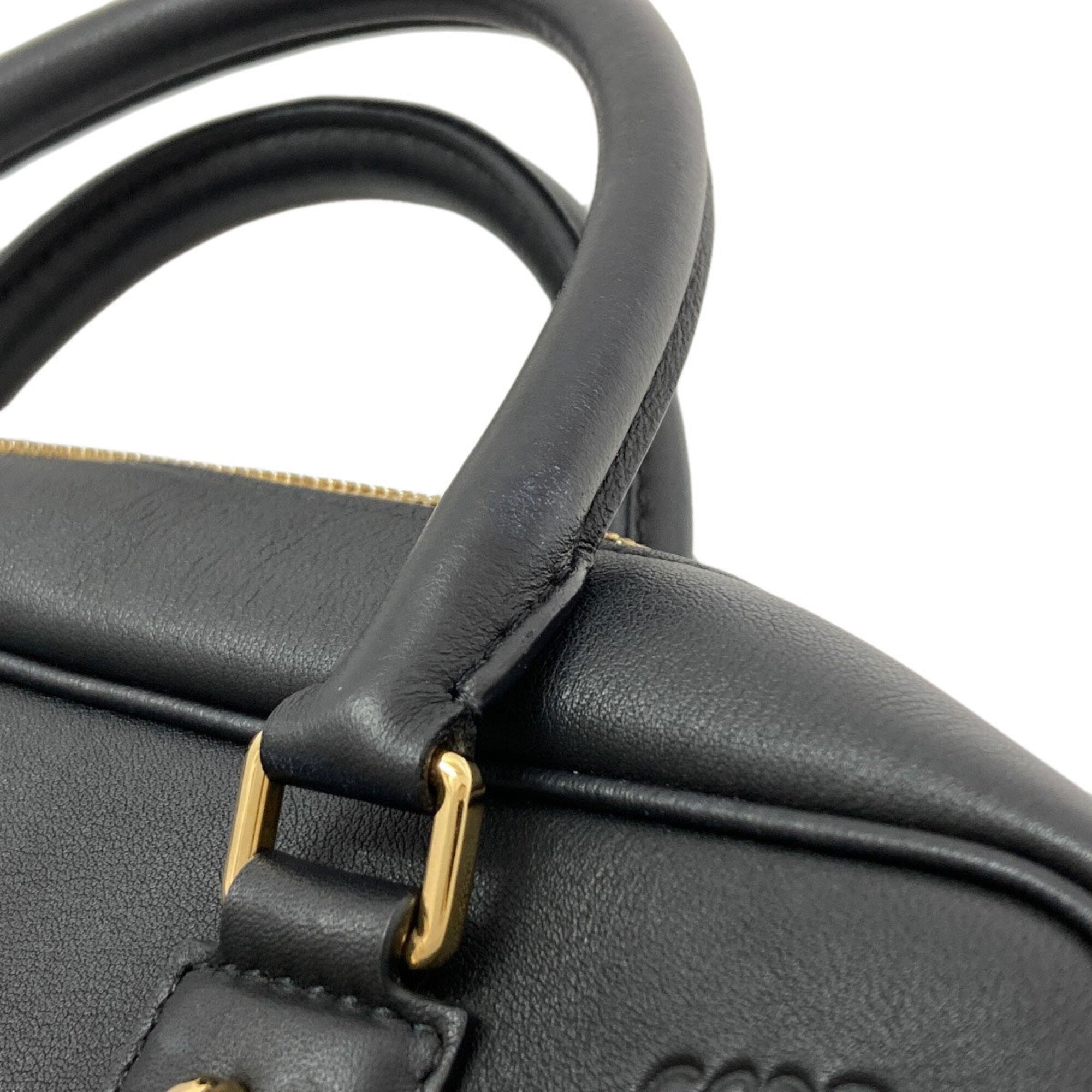 Loewe Amazona Black Canvas Handbag (Pre-Owned)