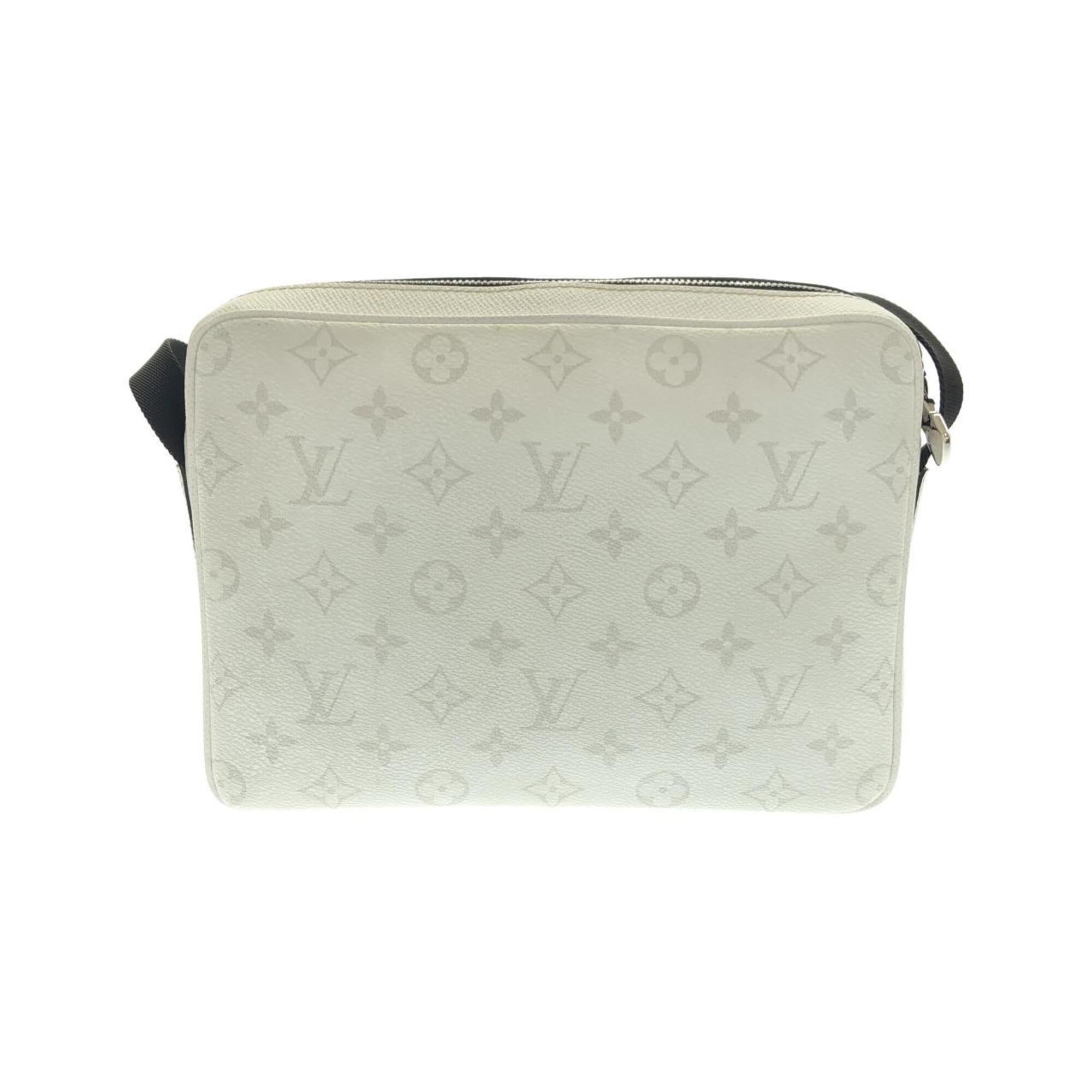 Louis Vuitton White Coated Canvas Leather Shoulder Bag (Pre-Owned)