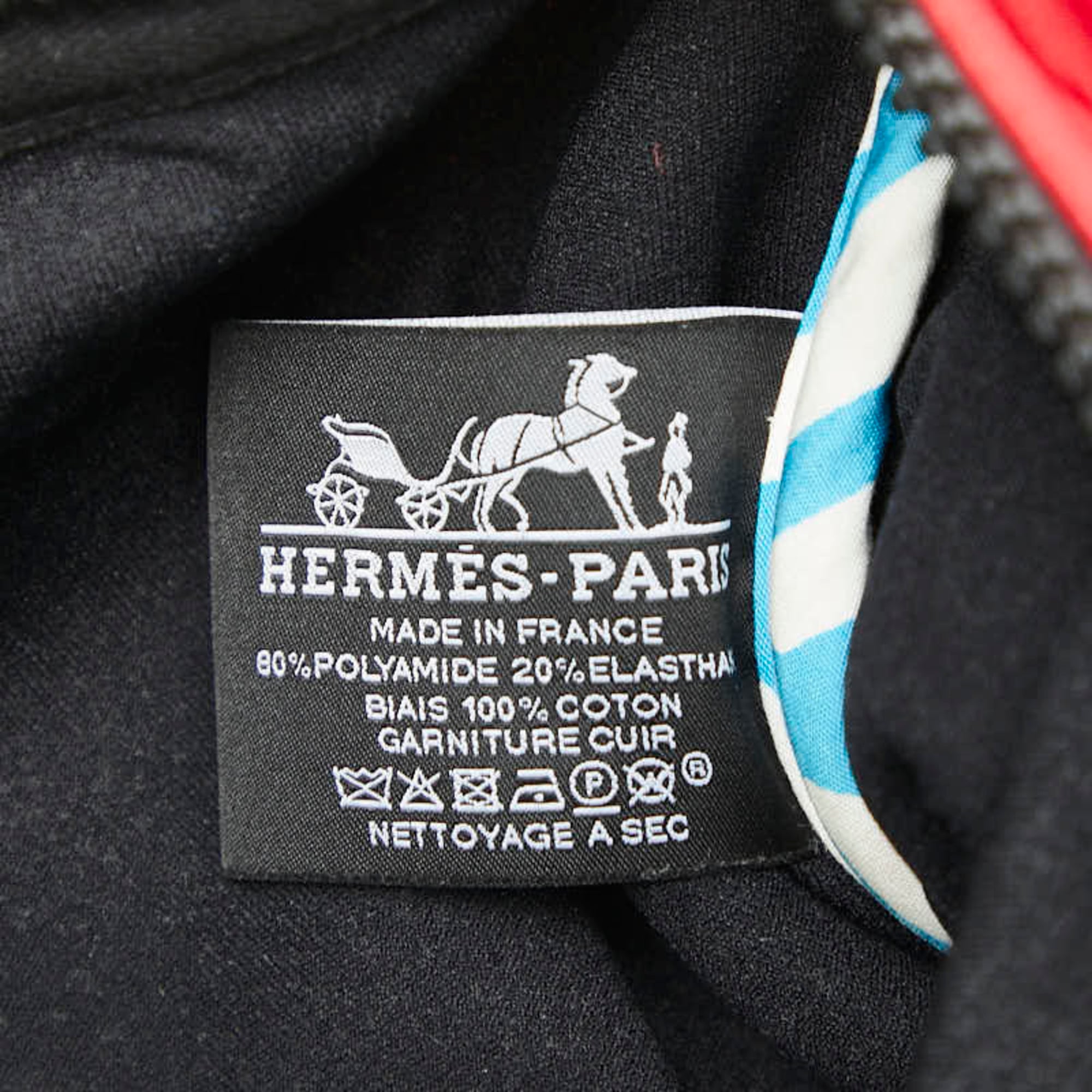 Hermes Red Color Rouge Casaque Polyamide Pouch (Pre-Owned)