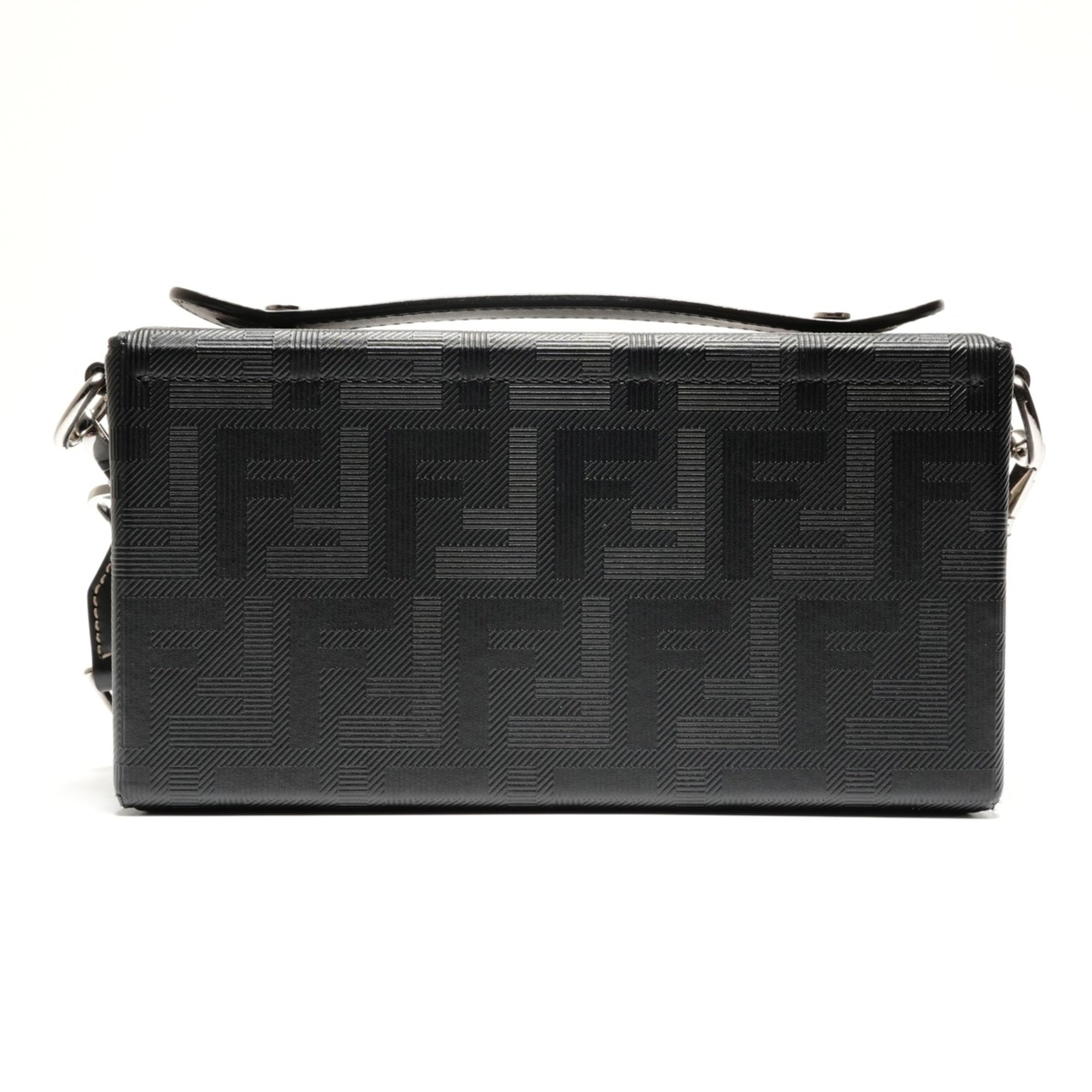 Fendi Black Zucca Shoulder Bag (Pre-Owned)
