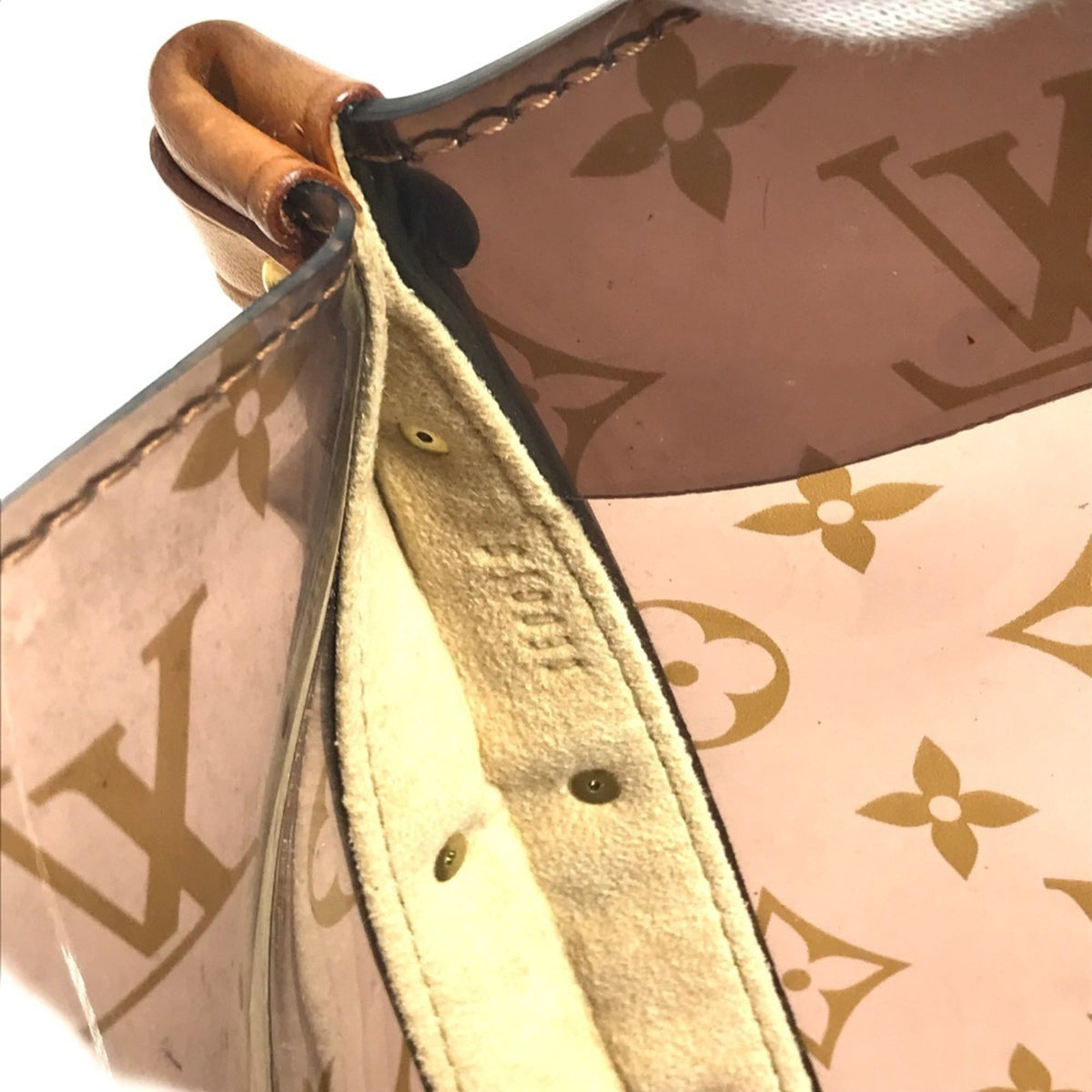Louis Vuitton Brown Monogram Vinyl Leather Beach Bag Shoulder Bag Tote Bag (Pre-Owned)