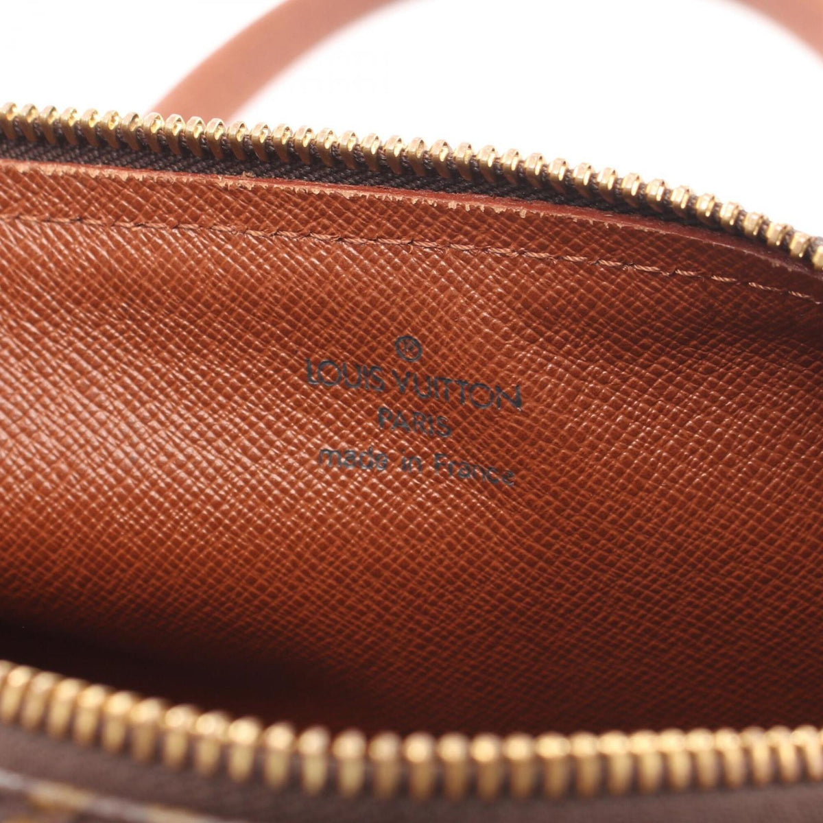 Louis Vuitton Monogram Brown Coated Canvas Leather Handbag (Pre-Owned)