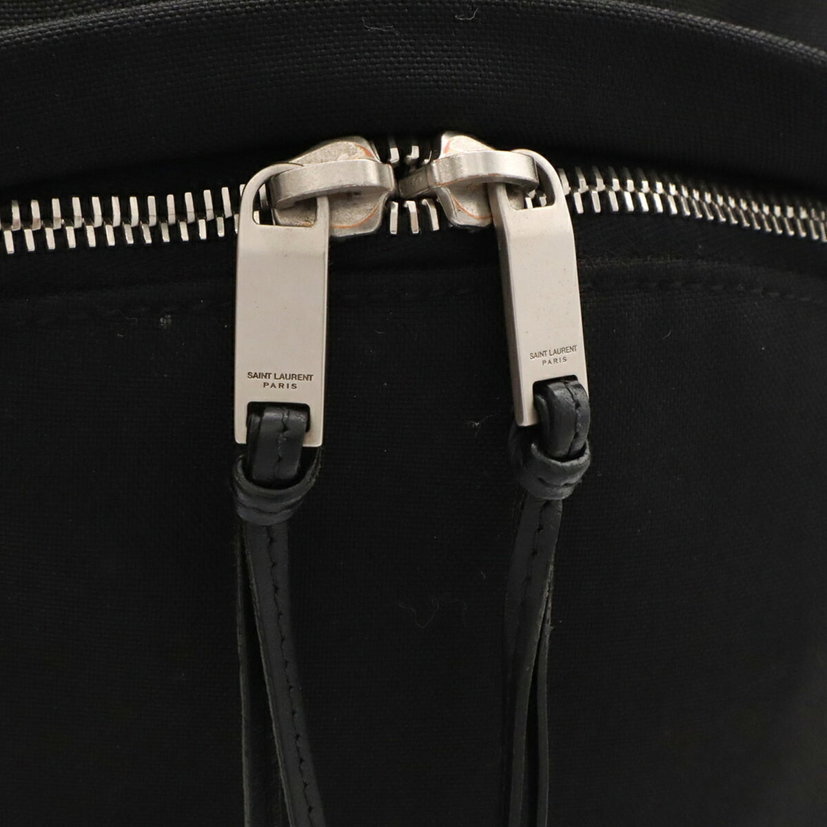Yves Saint Laurent Black Nylon Canvas Backpack (Pre-Owned)