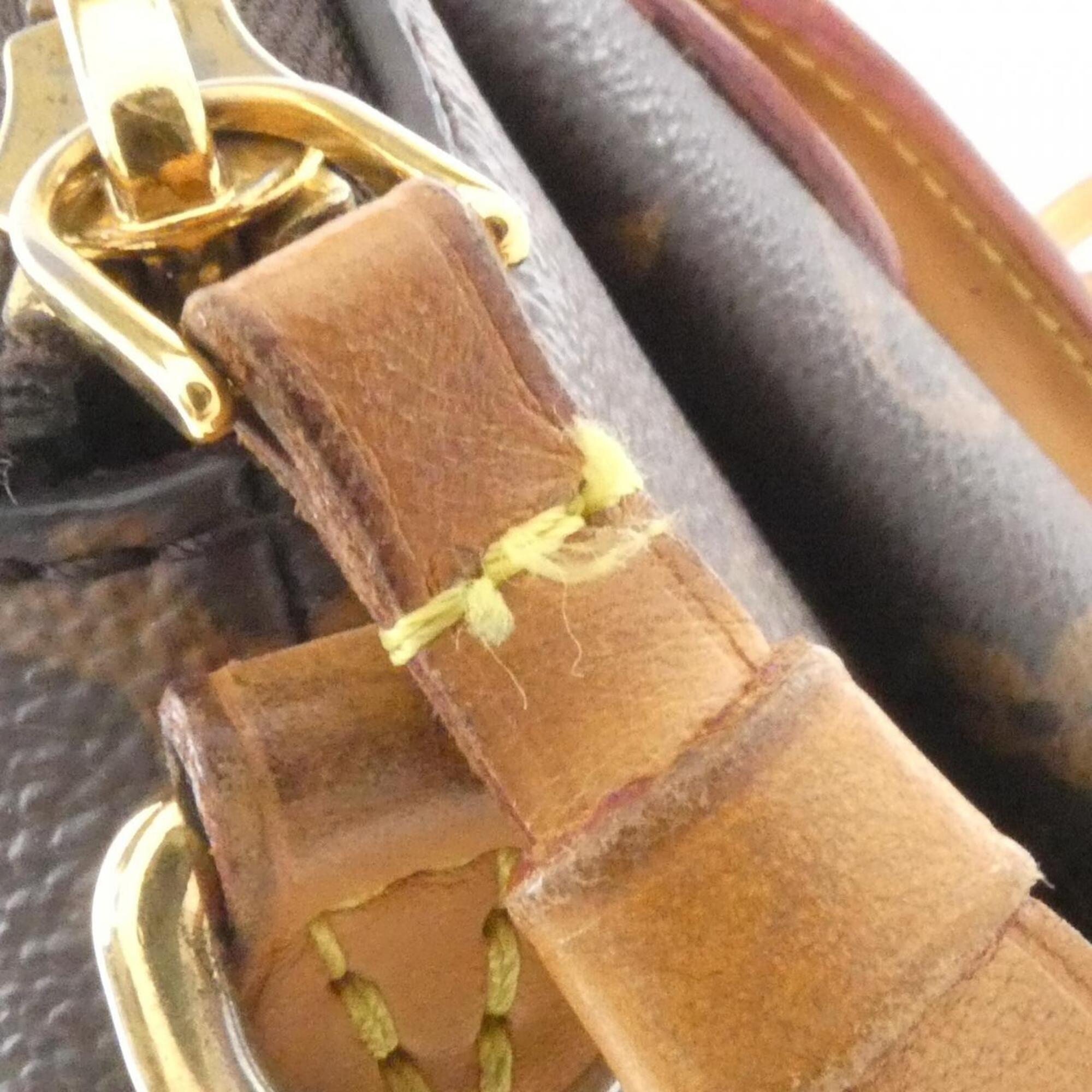 Louis Vuitton Marron Monogram Coated Canvas Handbag (Pre-Owned)