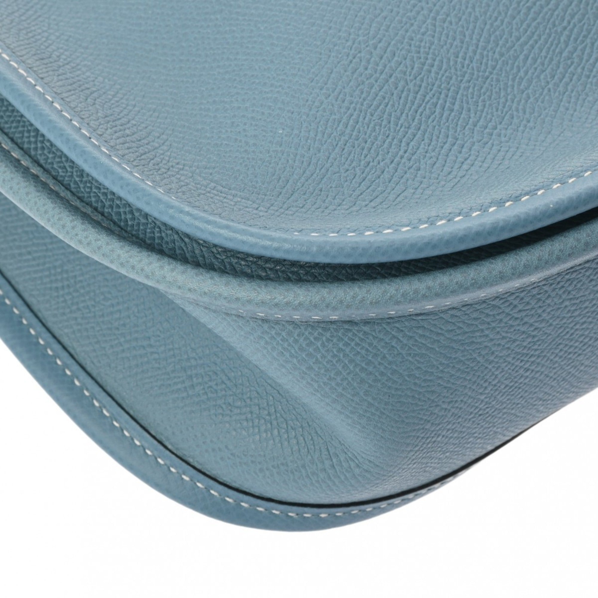 Hermes Blue Jean Epsom Leather Shoulder Bag (Pre-Owned)