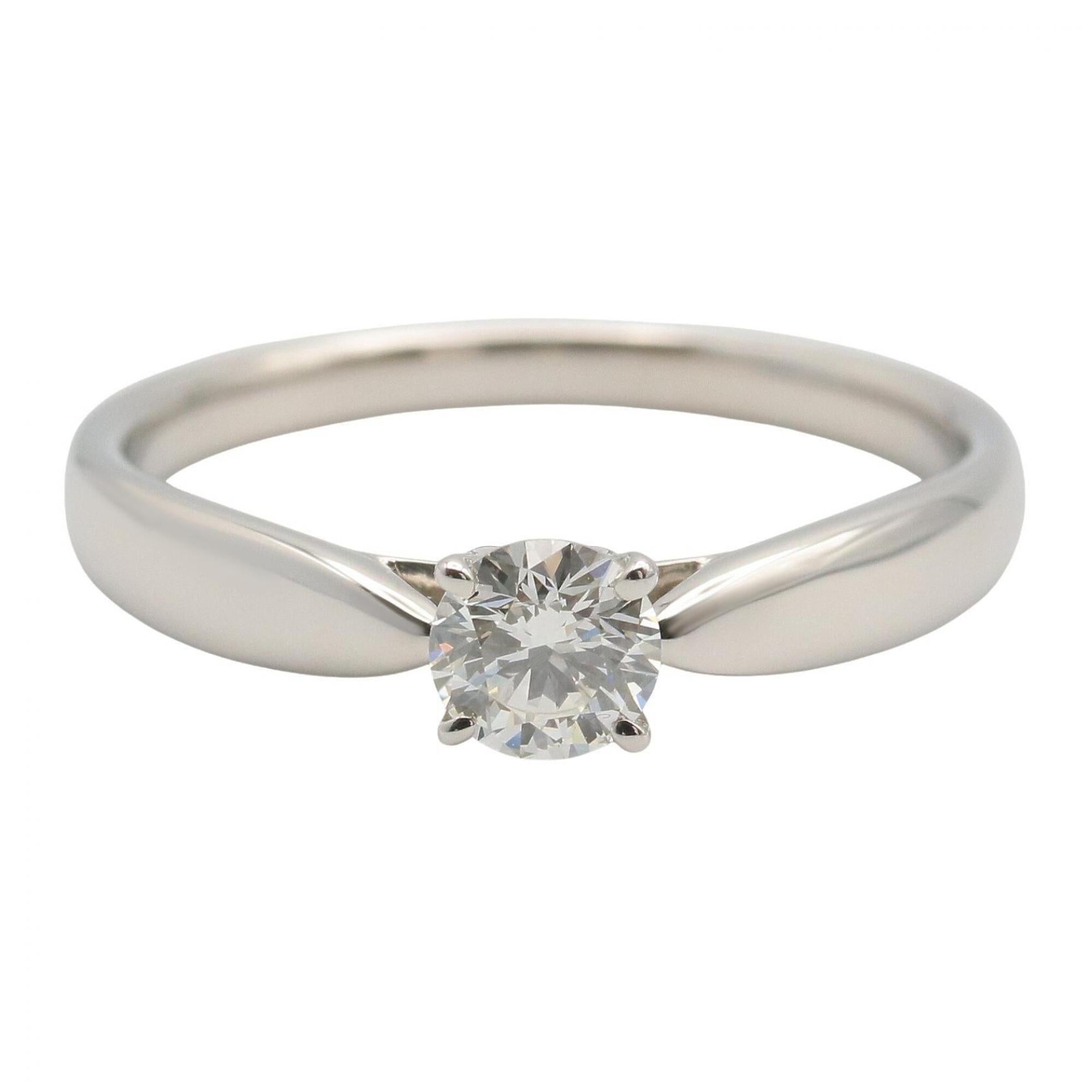 Tiffany Silver Clear Platinum 950 Band Ring (Pre-Owned)