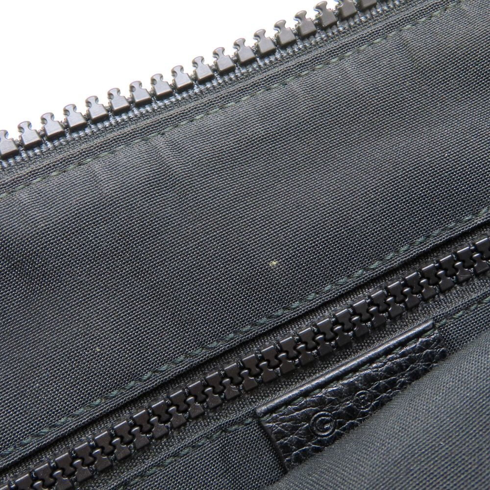Gucci Black Nylon Leather Shoulder Bag (Pre-Owned)