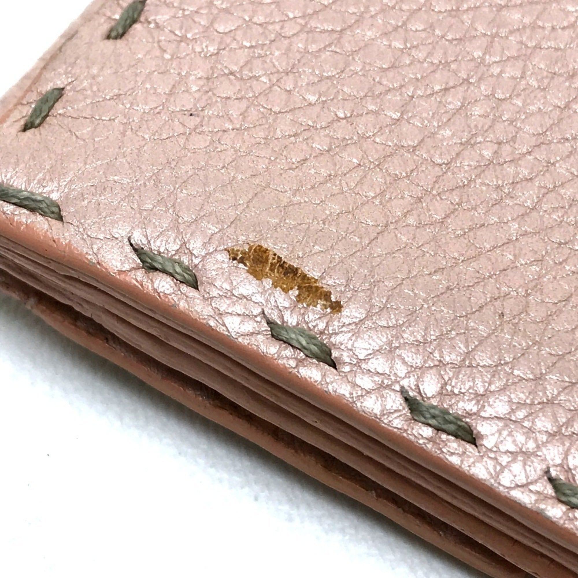 Fendi Selleria Pink Leather Long Wallet (Bi-Fold) (Pre-Owned)