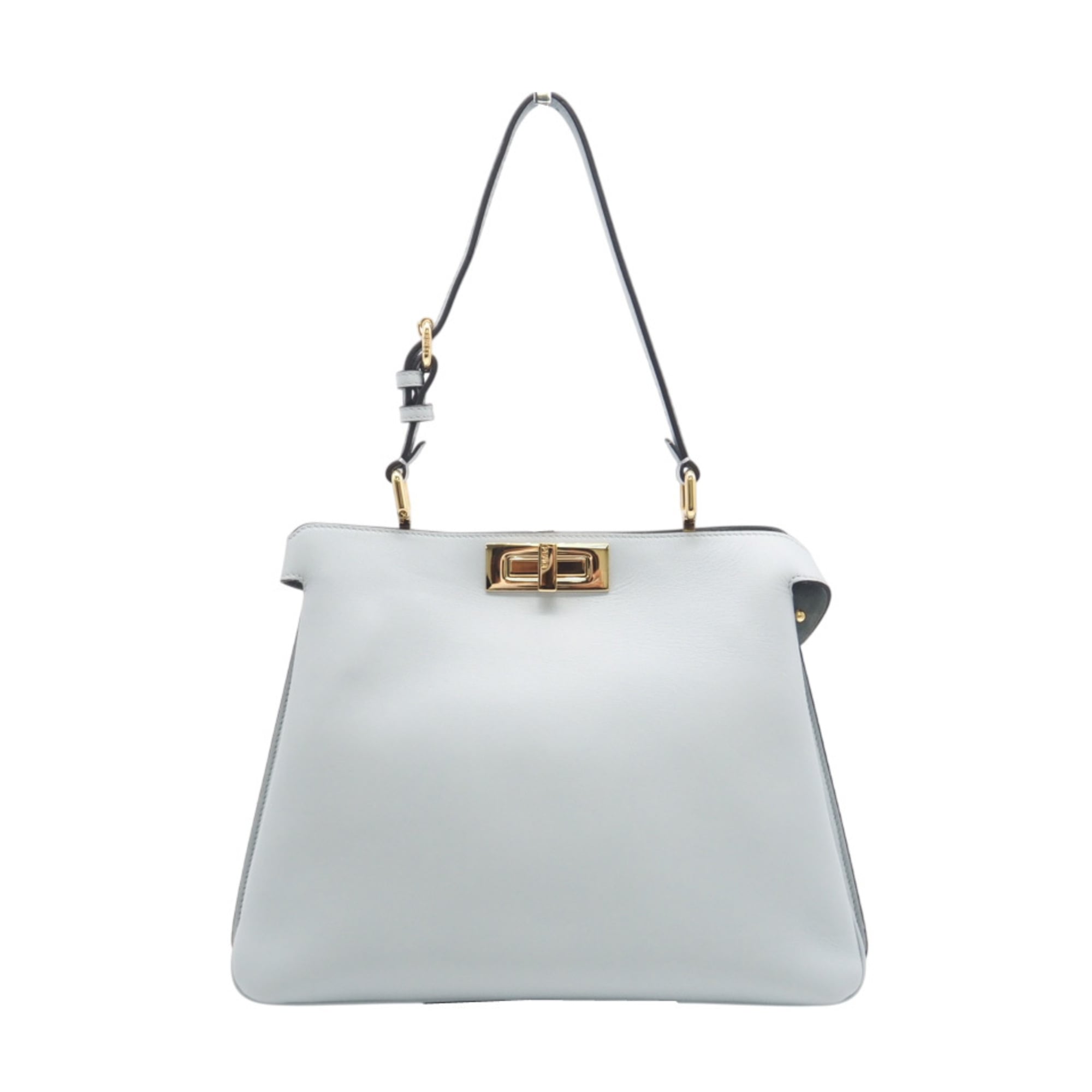 Fendi Blue Leather Handbag (Pre-Owned)