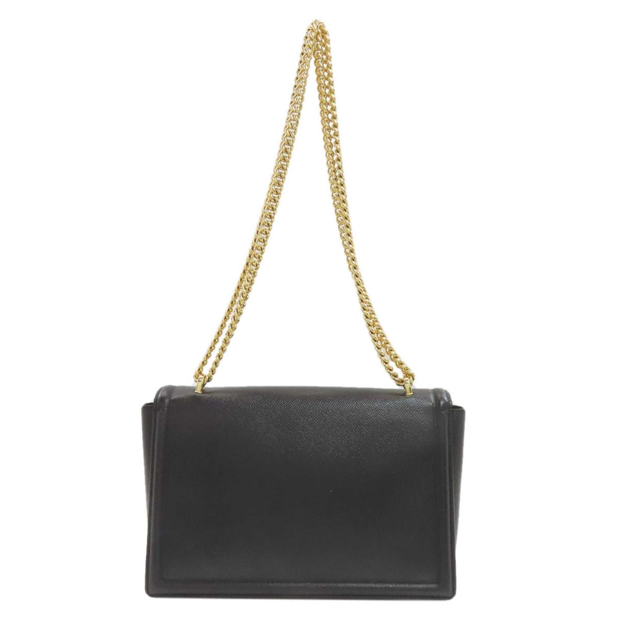 Salvatore Ferragamo Black Leather Shoulder Bag (Pre-Owned)