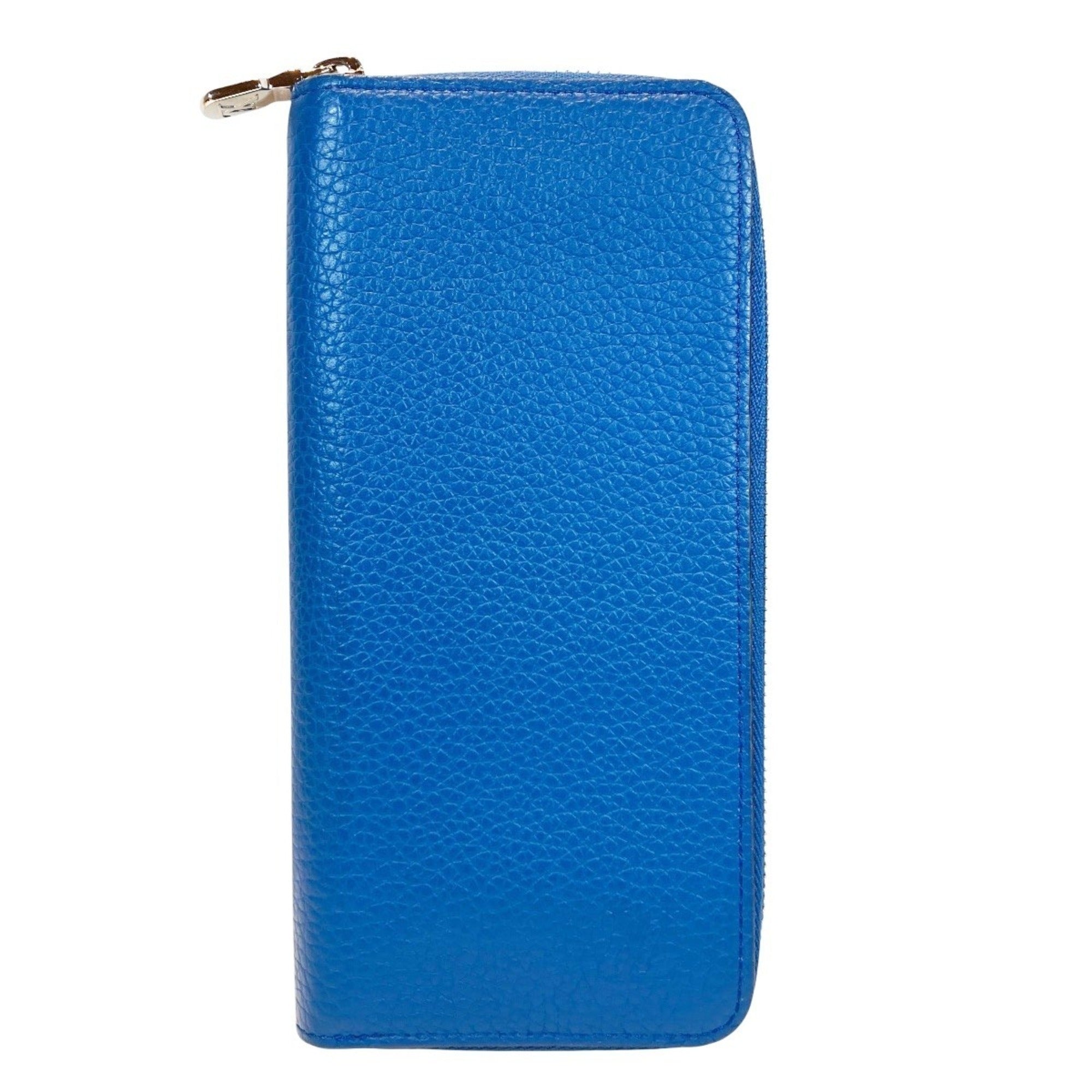 Louis Vuitton Taiga Blue Leather Long Wallet (Bi-Fold) (Pre-Owned)