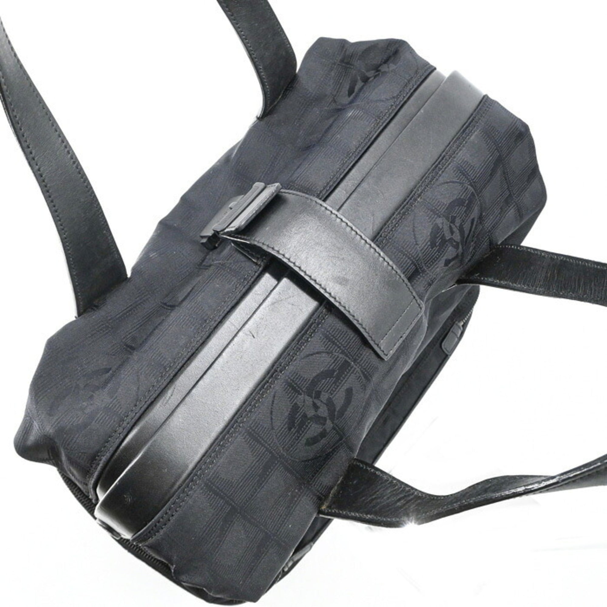 Chanel Black New Travel Line Boston Bag (Pre-Owned)