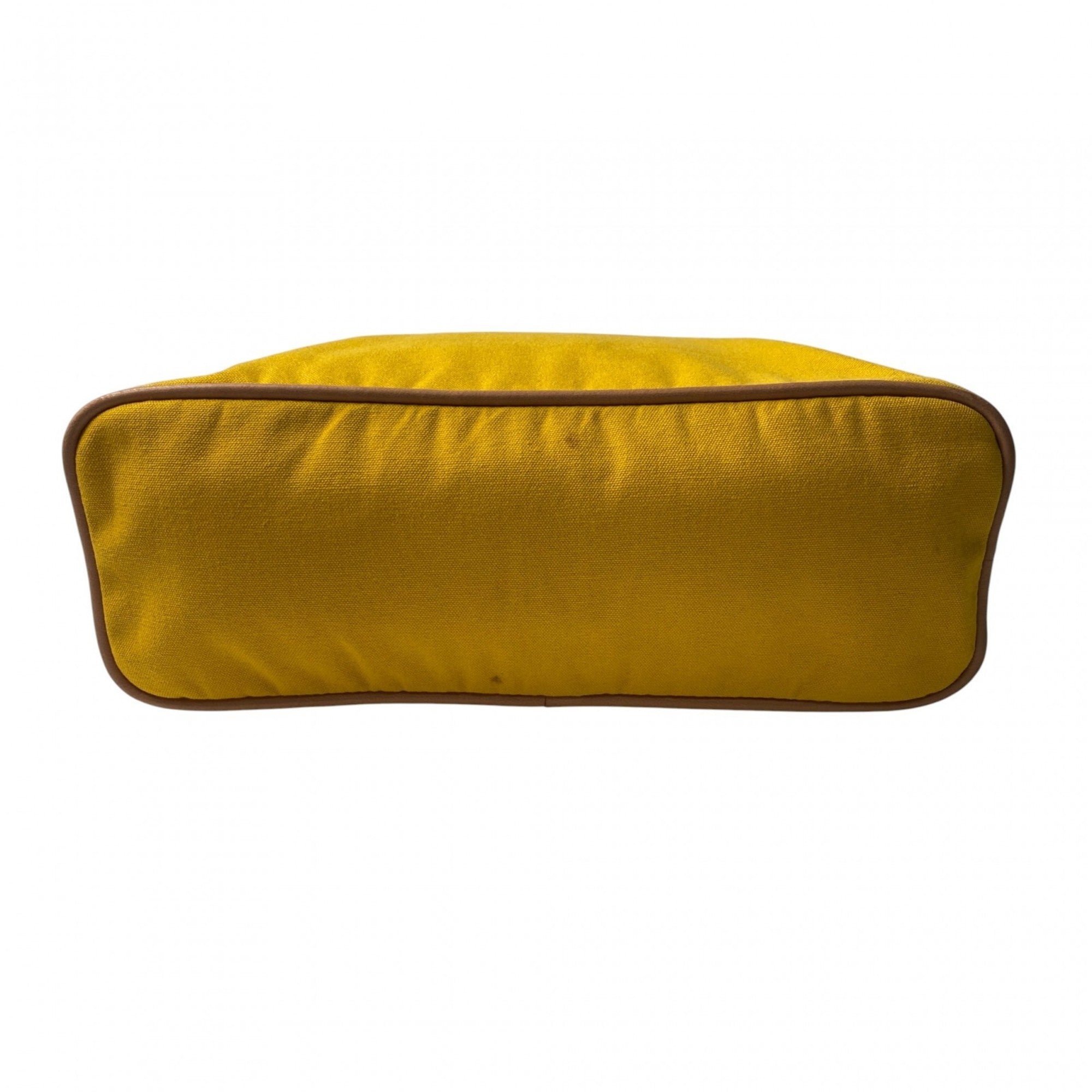 Hermes Yellow Canvas Pouch (Pre-Owned)