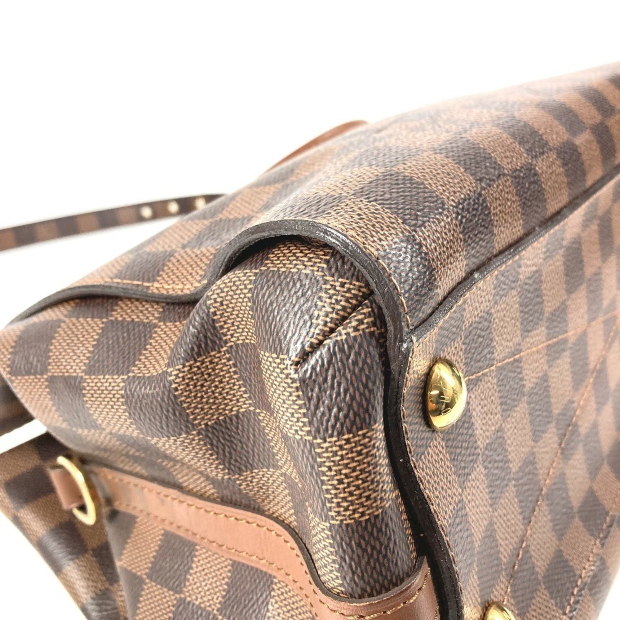 Louis Vuitton Brown Damier Canvas Handbag Shoulder Bag Tote Bag (Pre-Owned)