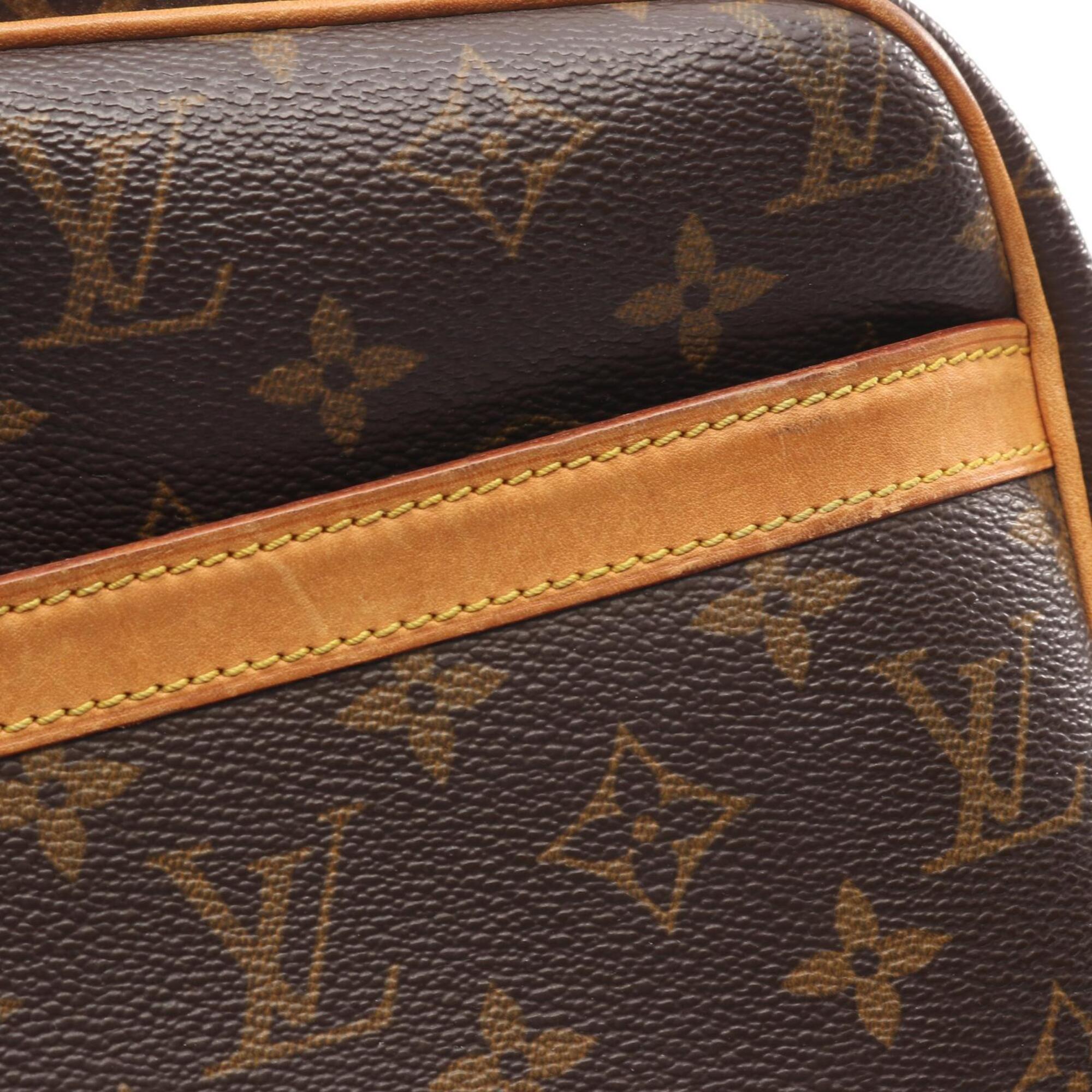 Louis Vuitton Brown Monogram Coated Canvas Leather Shoulder Bag (Pre-Owned)