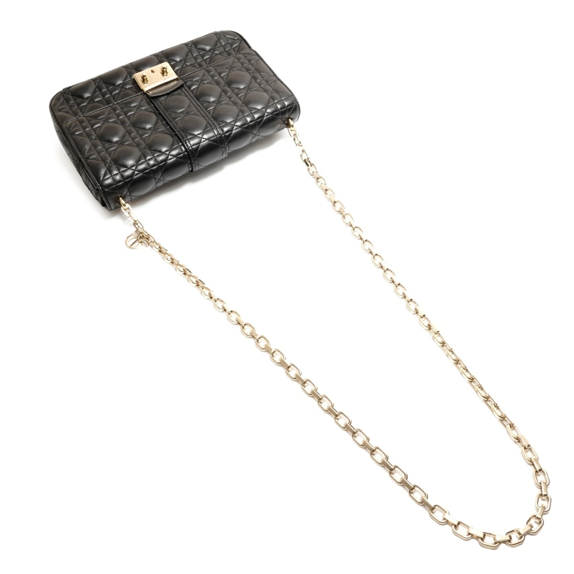Christian Dior Black Leather Shoulder Bag (Pre-Owned)