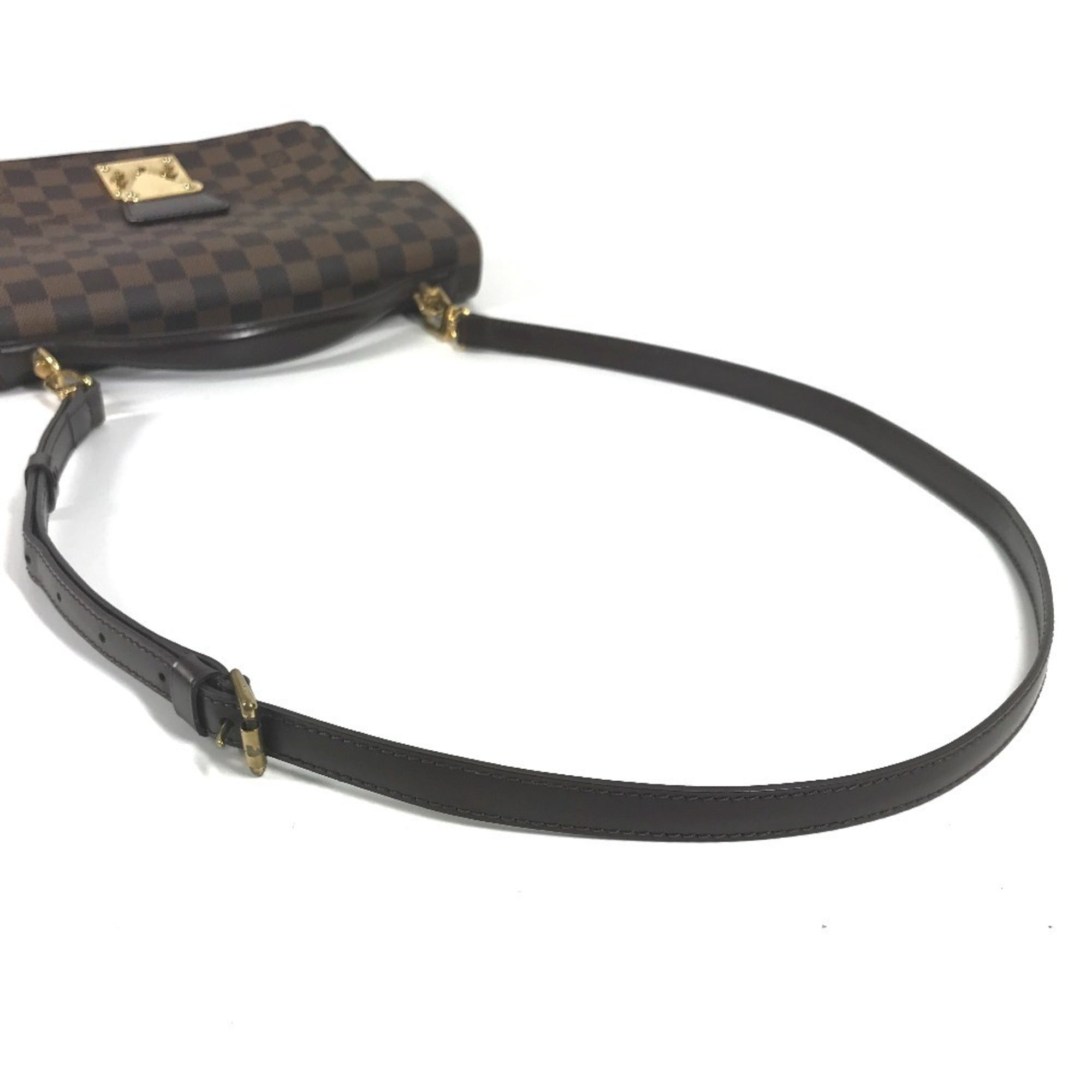 Louis Vuitton Brown Ebene Damier Canvas Handbag Shoulder Bag (Pre-Owned)