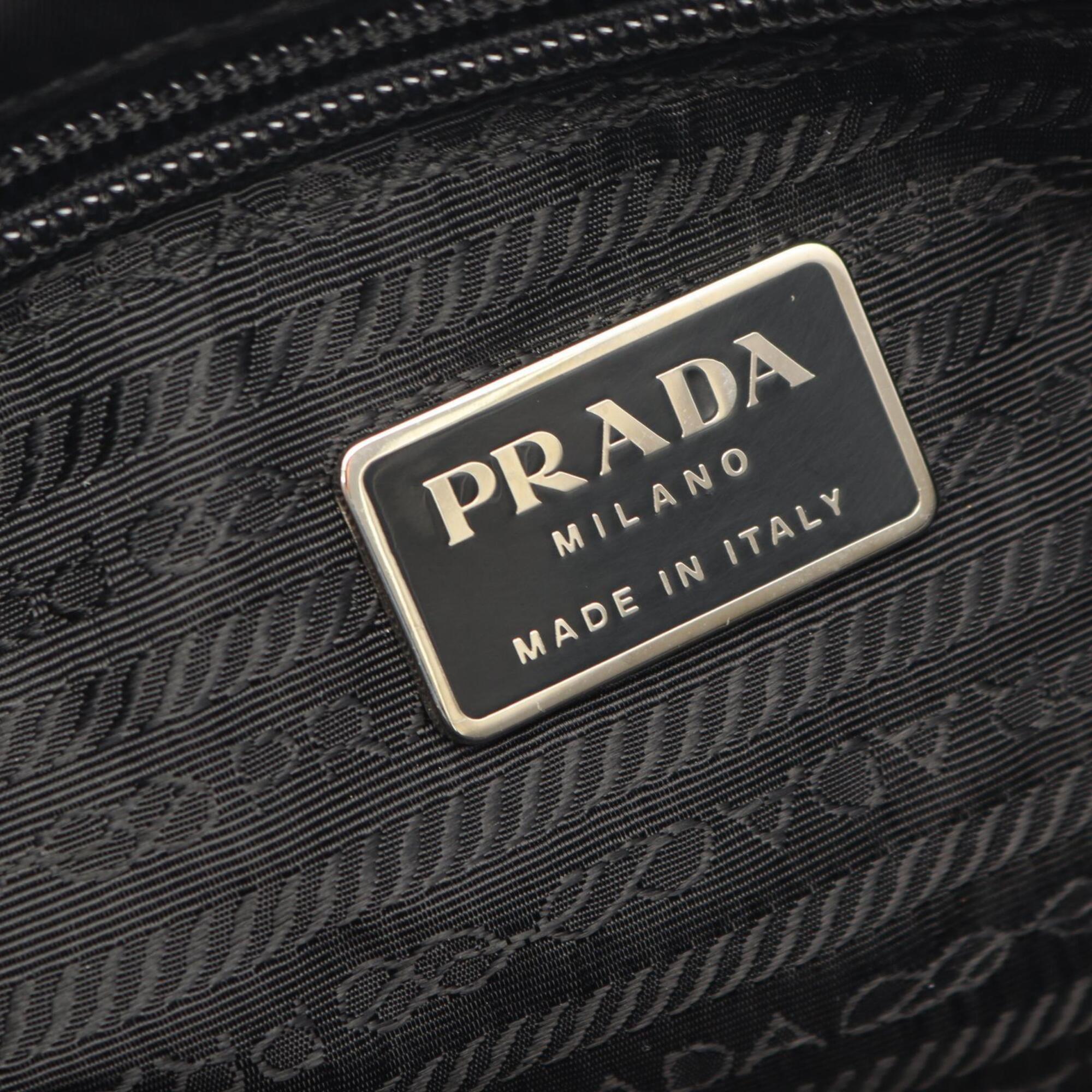 Prada Black Nylon Handbag Shoulder Bag (Pre-Owned)