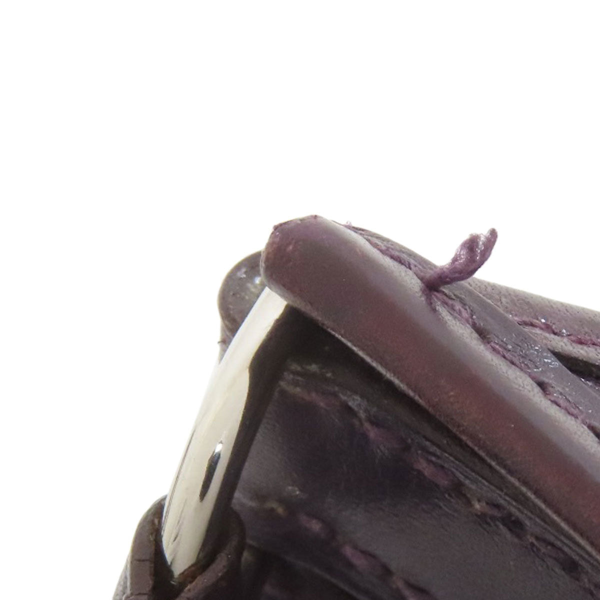 Hermes Evelyne Purple Leather Shoulder Bag (Pre-Owned)