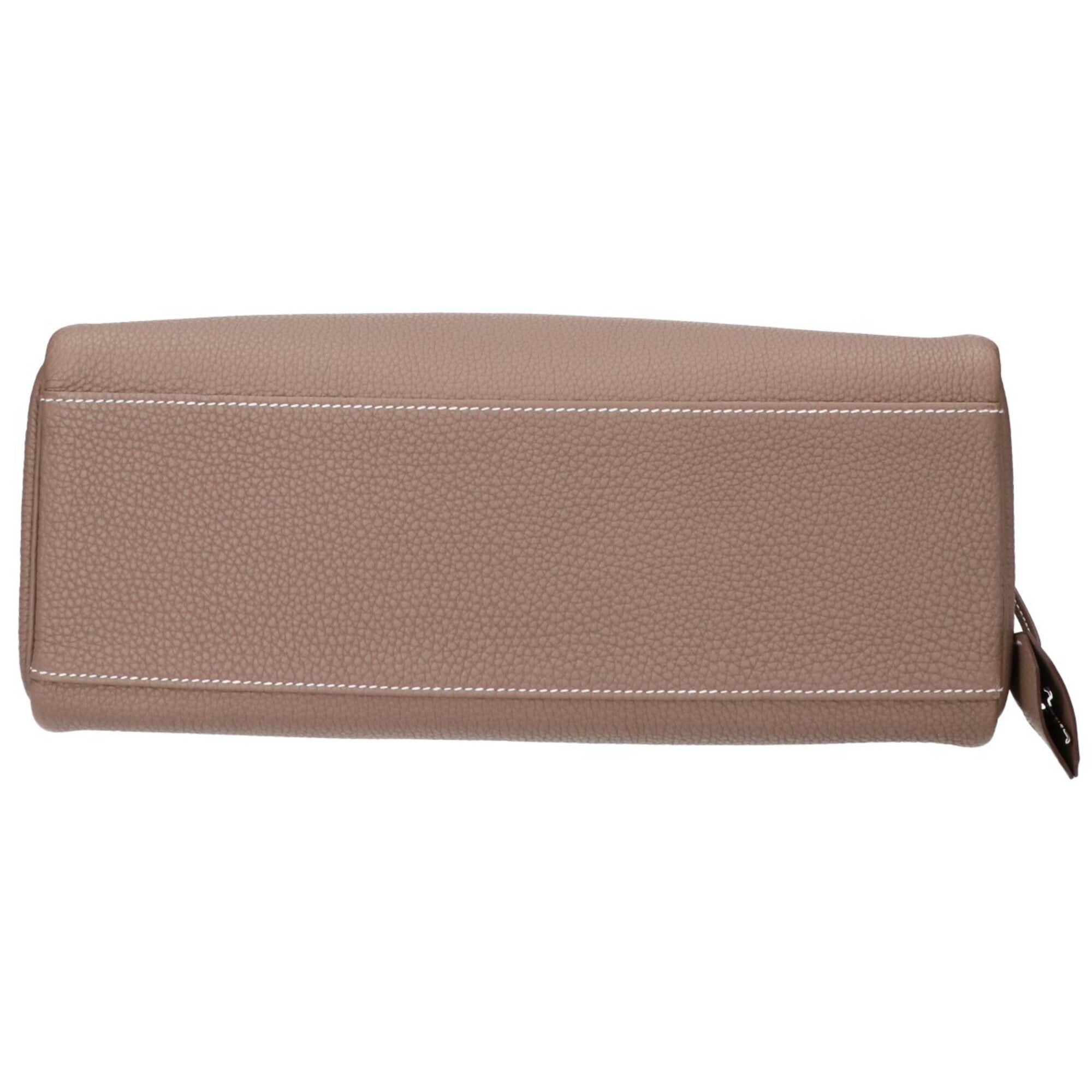 Hermes Etoupe Gray Togo Leather Shoulder Bag (Pre-Owned)