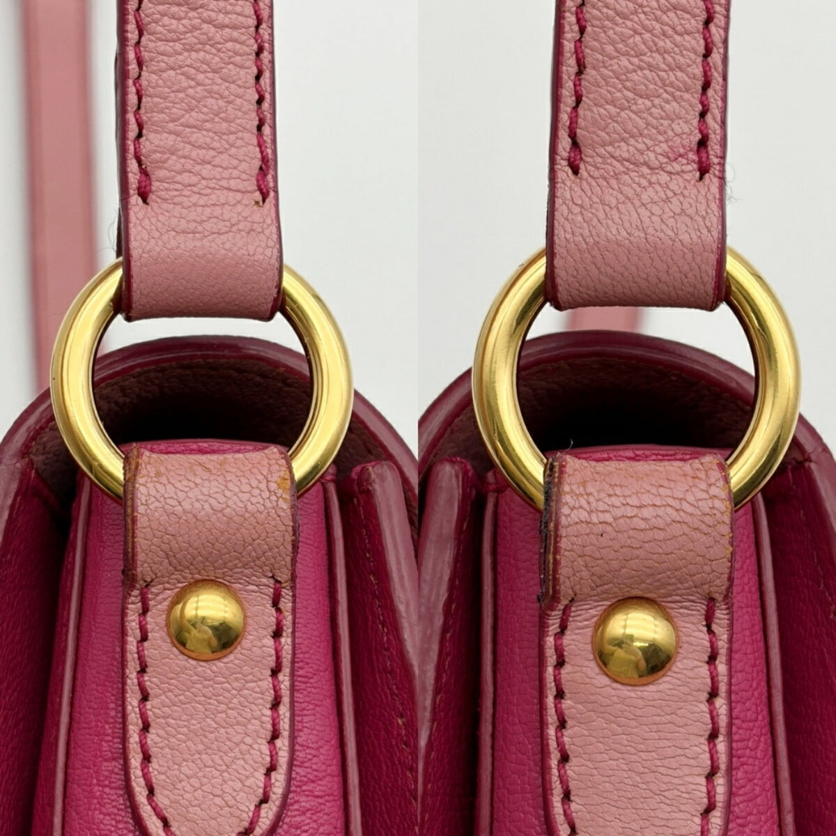 Miu Miu Pink Leather Shoulder Bag (Pre-Owned)