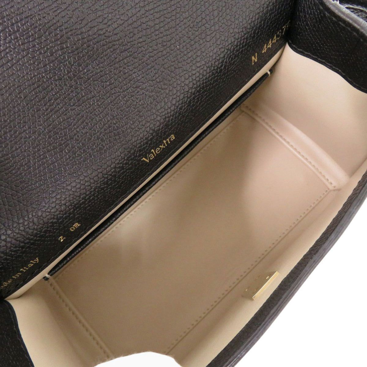Valextra Black Leather Handbag (Pre-Owned)