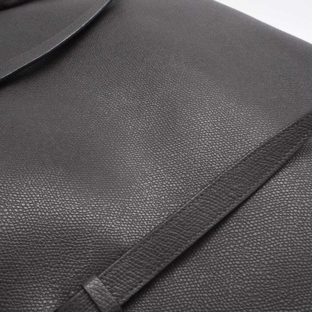 Valextra Gray Leather Polyester Tote Bag (Pre-Owned)