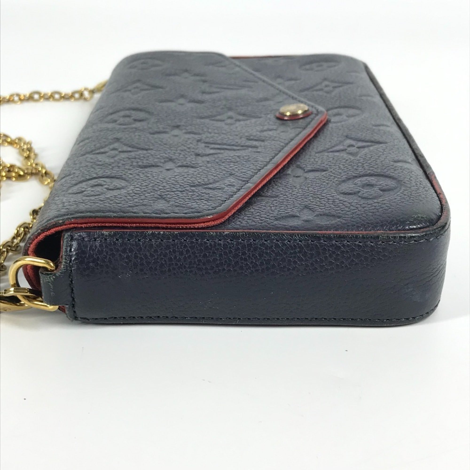 Louis Vuitton Navy Monogram Empreinte Chain/Shoulder Wallet (Pre-Owned)