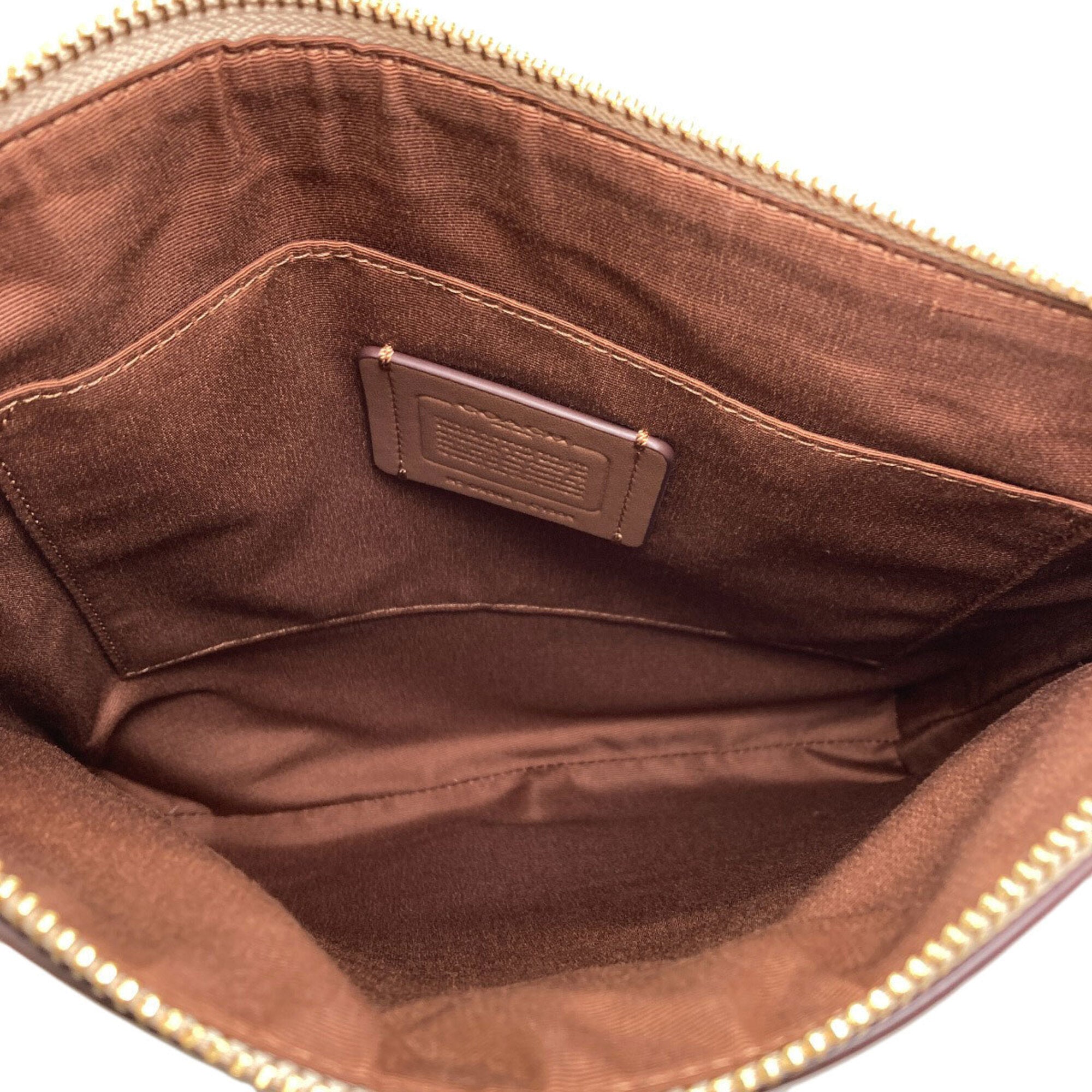 Coach Beige Pvc Shoulder Bag (Pre-Owned)