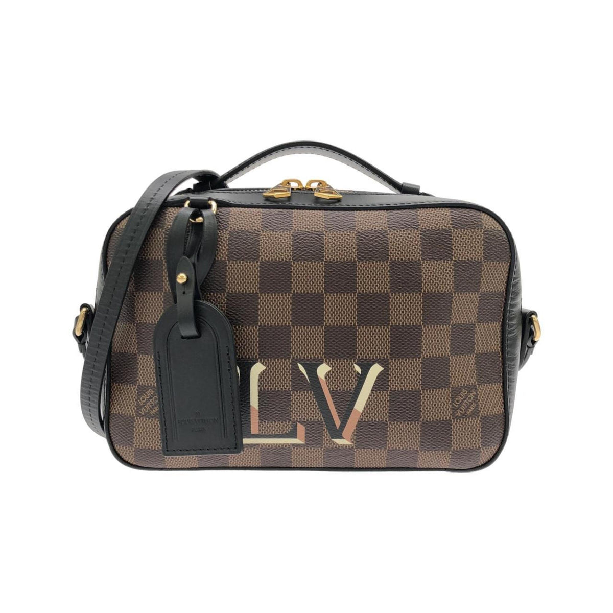 Louis Vuitton Black Ebene Coated Canvas Shoulder Bag (Pre-Owned)