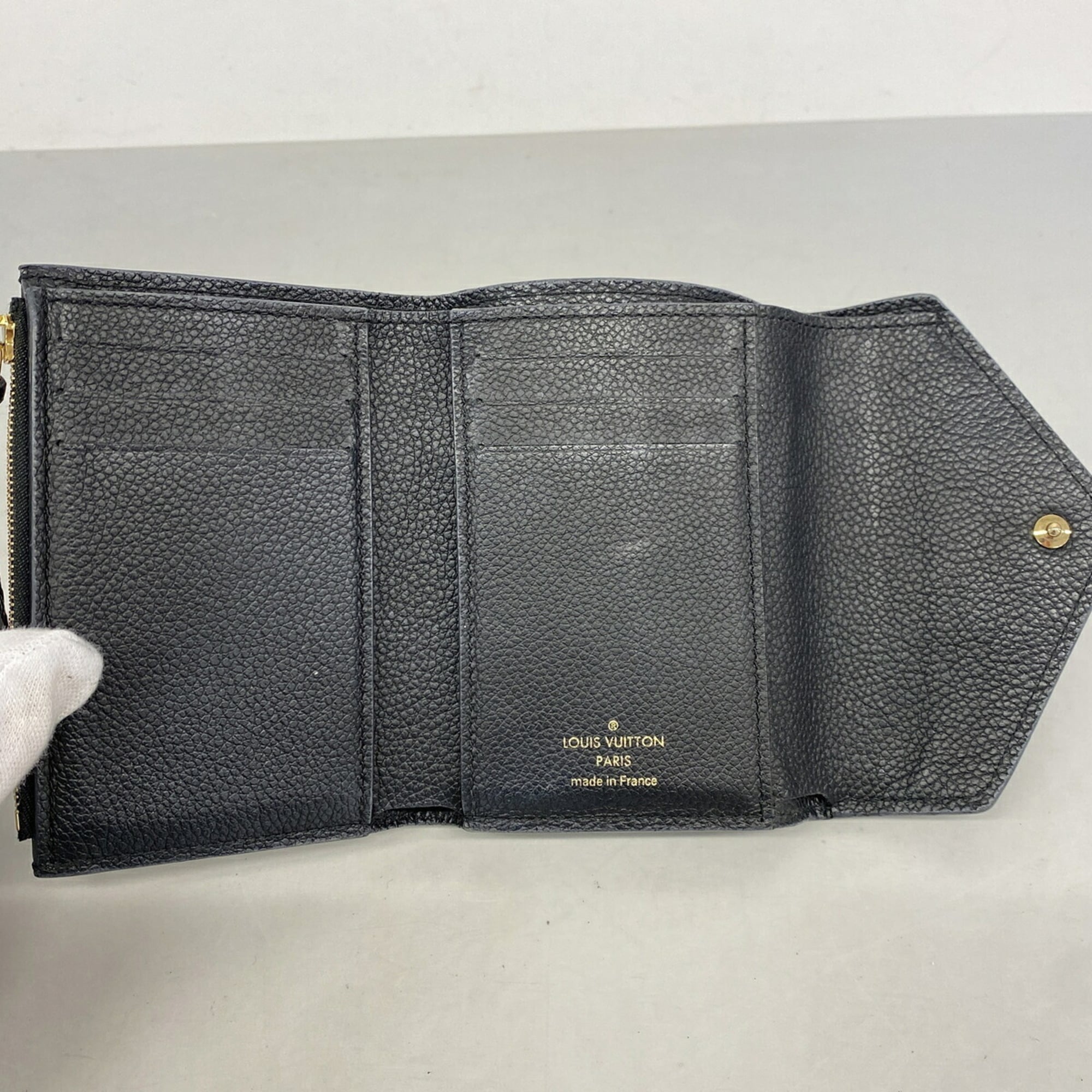 Louis Vuitton Noir Wallet (Tri-Fold) (Pre-Owned)